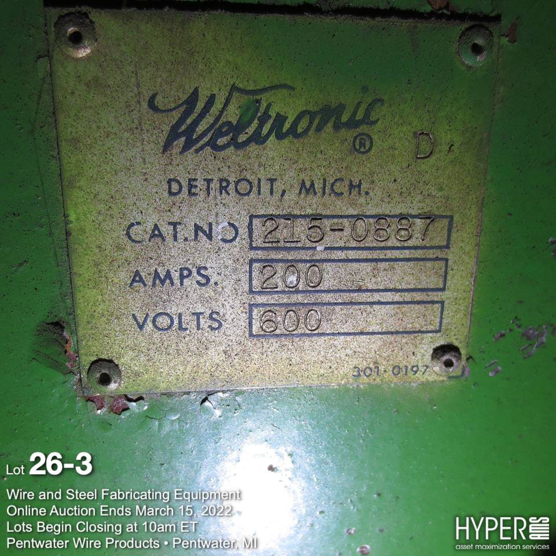 Weltronic spot welder, 600V, 200A - Image 5 of 14