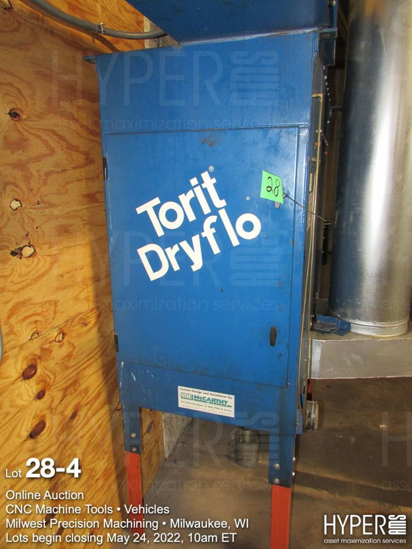 Torit Dryflo model: DMC-D2 dust collector, S/N IG622466 with 10 HP Torit power-pack blower 2SG - Image 4 of 7