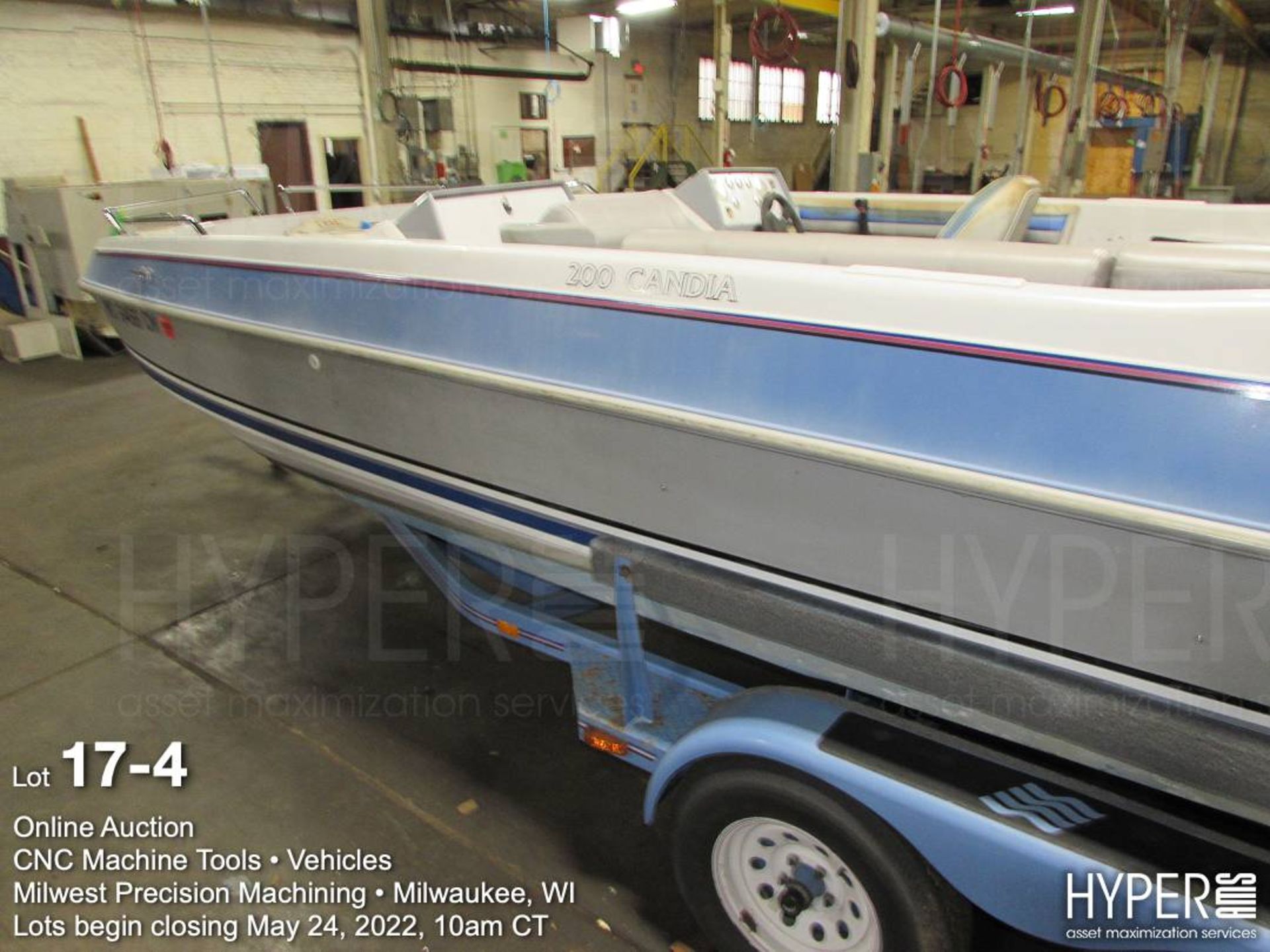 1991 20' Four Winns model: 200 Candia fiberglass deck boat, OMC Cobra 5.8 litre I/O Drive engine, en - Image 4 of 32