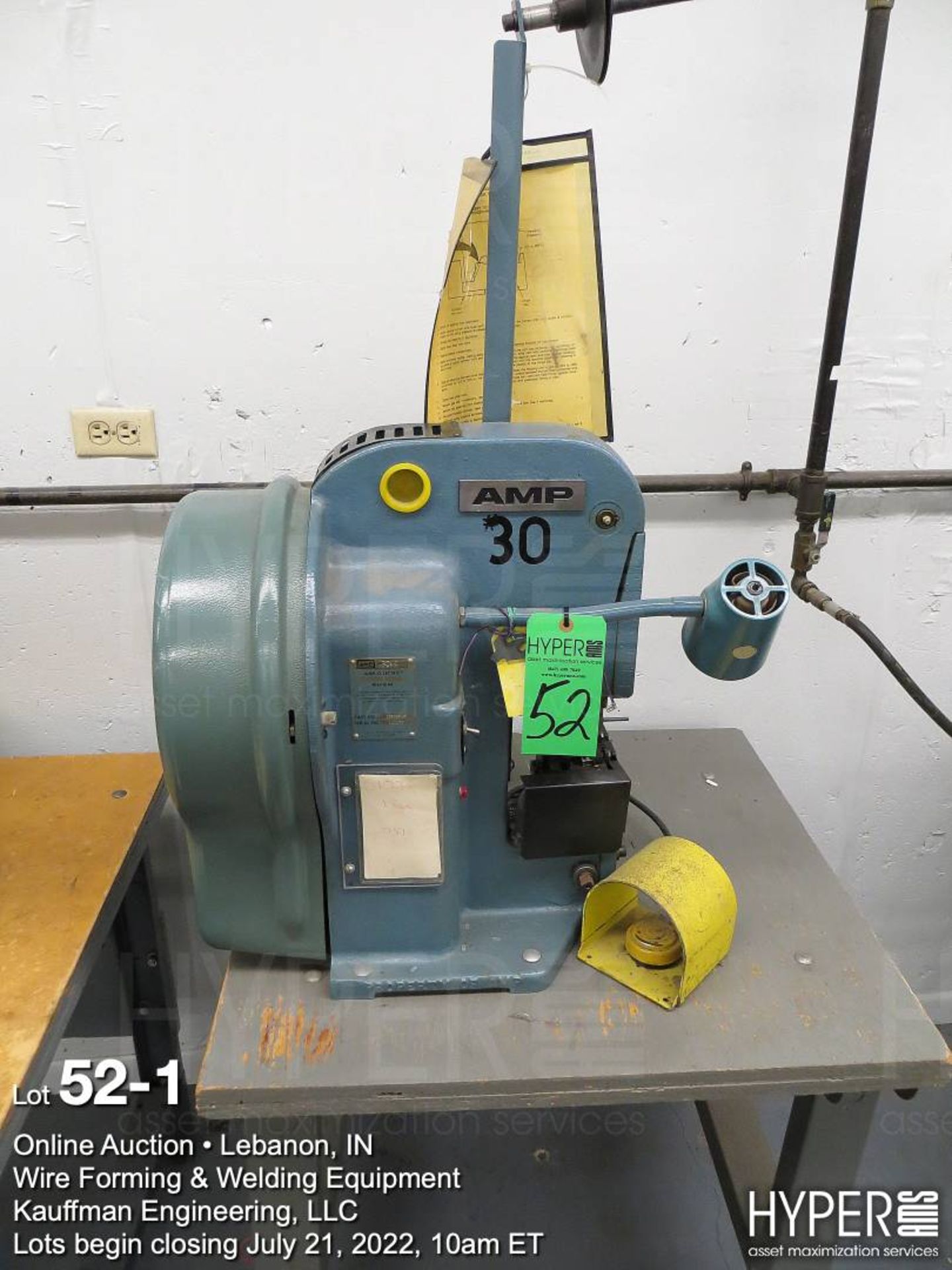 AMP-O-LECTRIC Model K crimping press