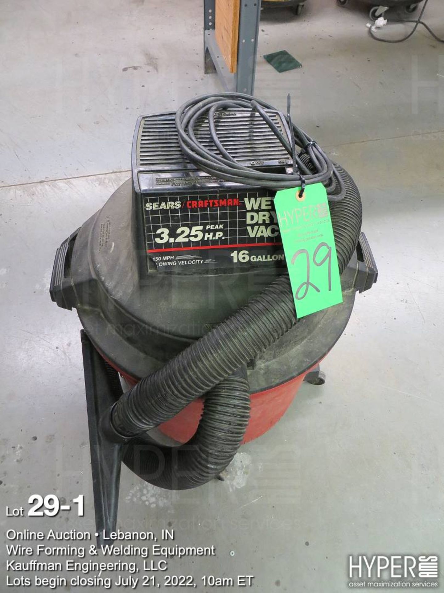 Craftsman 16 gal, 3.25 hp ShopVac