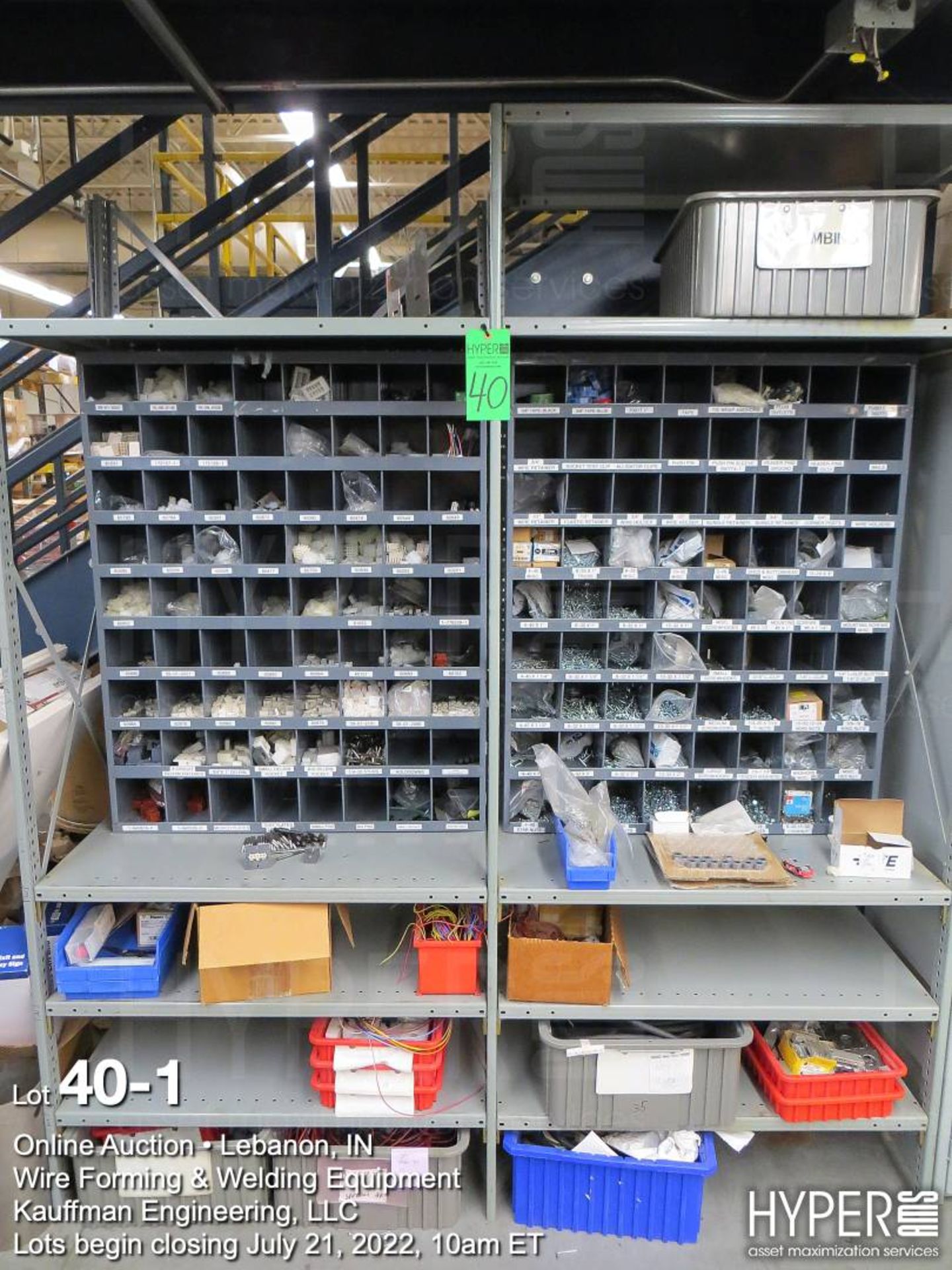 (2) Shelving Sections Plus Contents