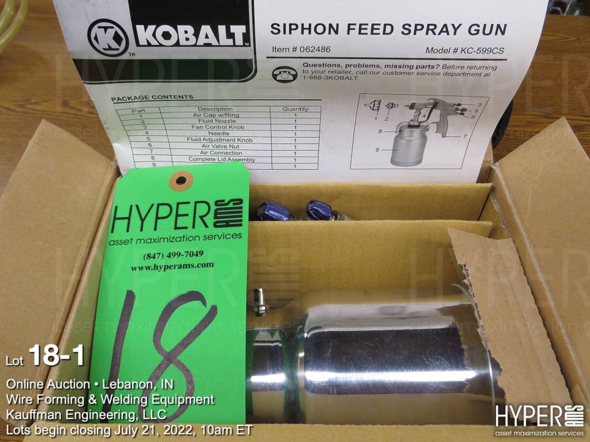 Kobalt Siphon Feed Spray Gun