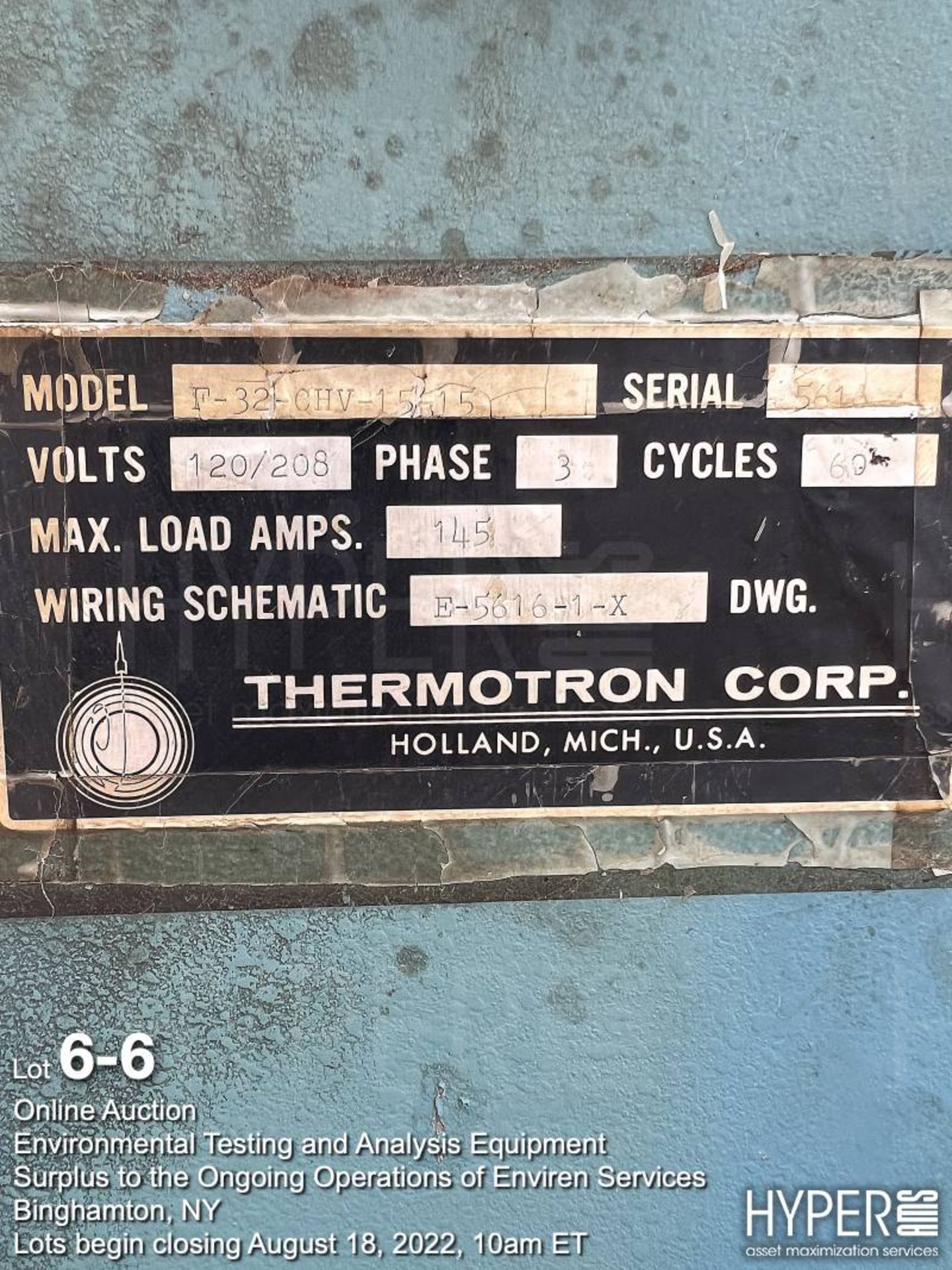 Thermotron Cascade machine pack F-32-CHV 1515 - Image 6 of 6