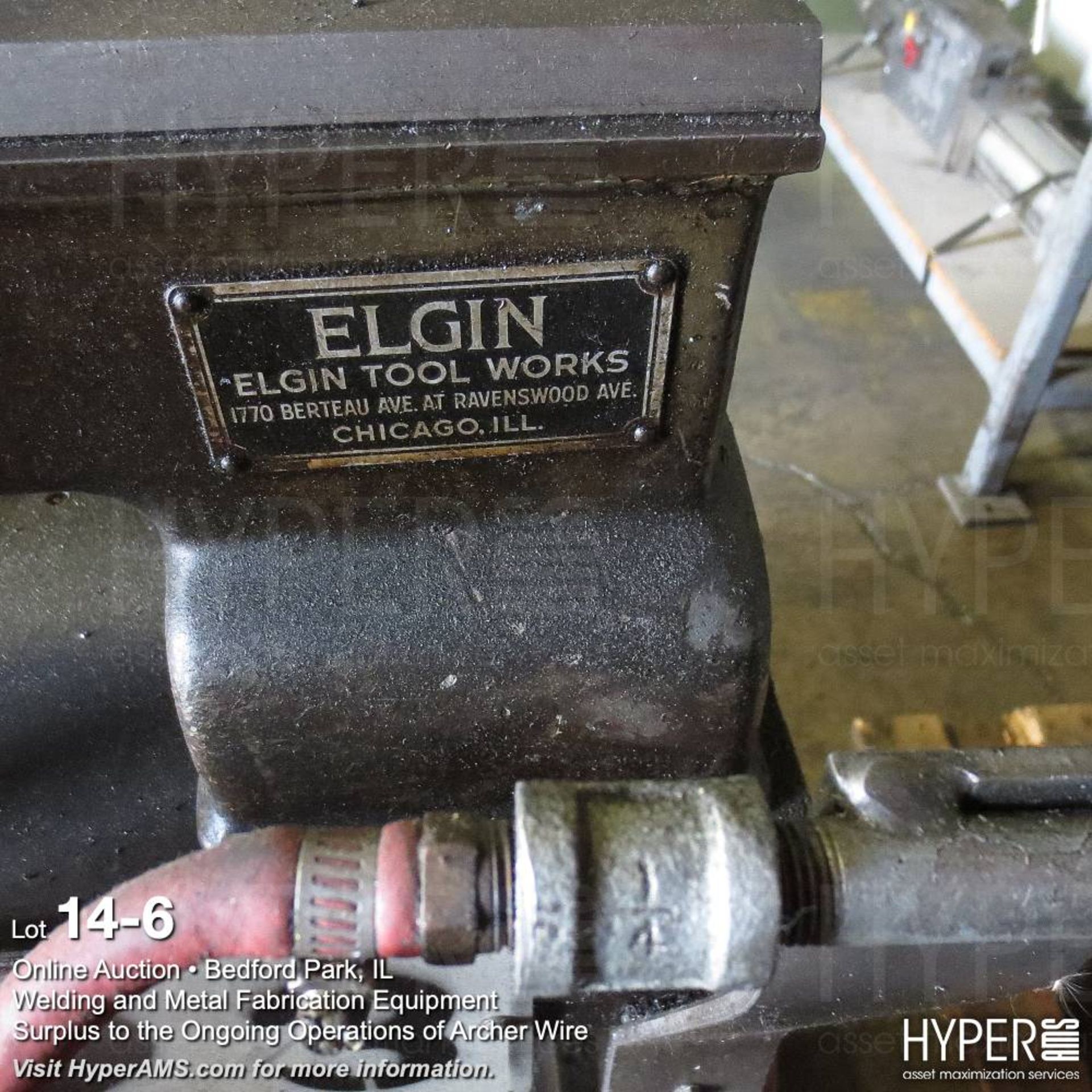 Elgin Lathe, 3 1/2" swing, 29" bed, 1-1/4 through spindle, 110v 1ph - Image 6 of 7