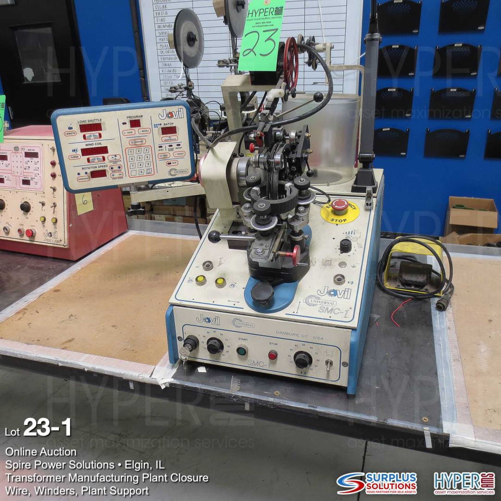 Jovil universal SMC-1 toroidal winding machine s/n 479 year 2013