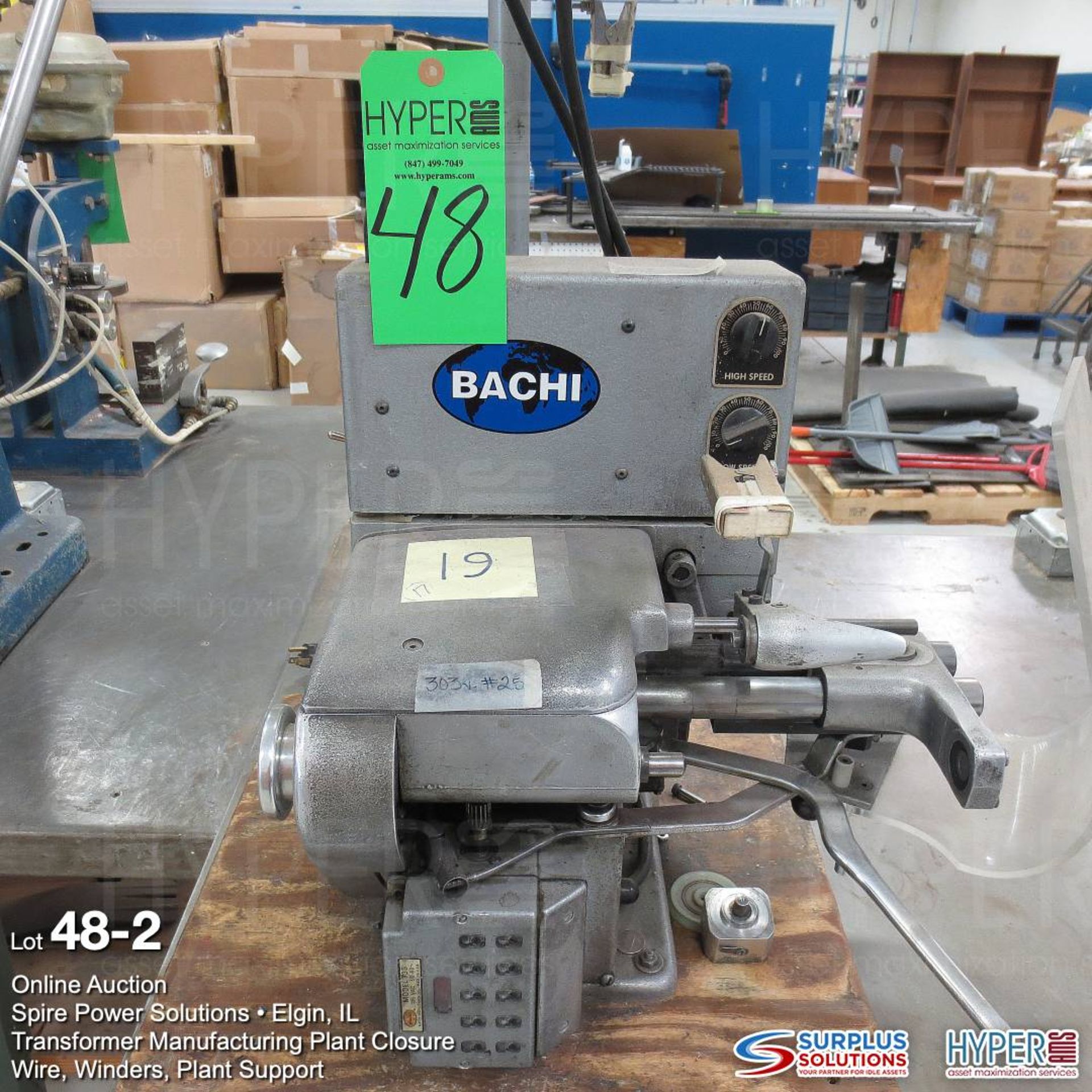 Bachi 735E/C SCR bobbin winder s/n 5844 - Bild 2 aus 5