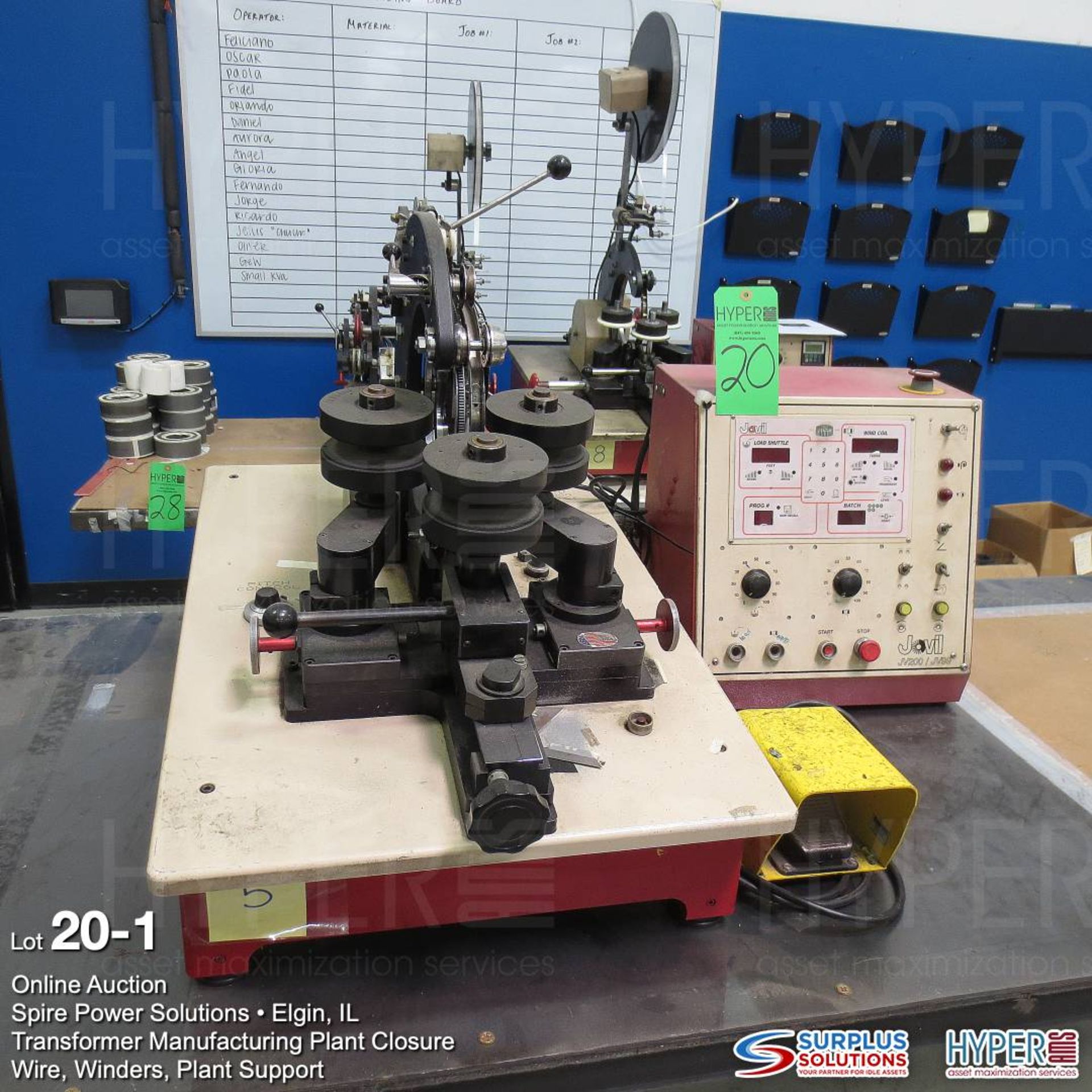 Jovil JV200WT Toroidal winding machine with Jovil JV200/JV99MC control s/n 317.0.91