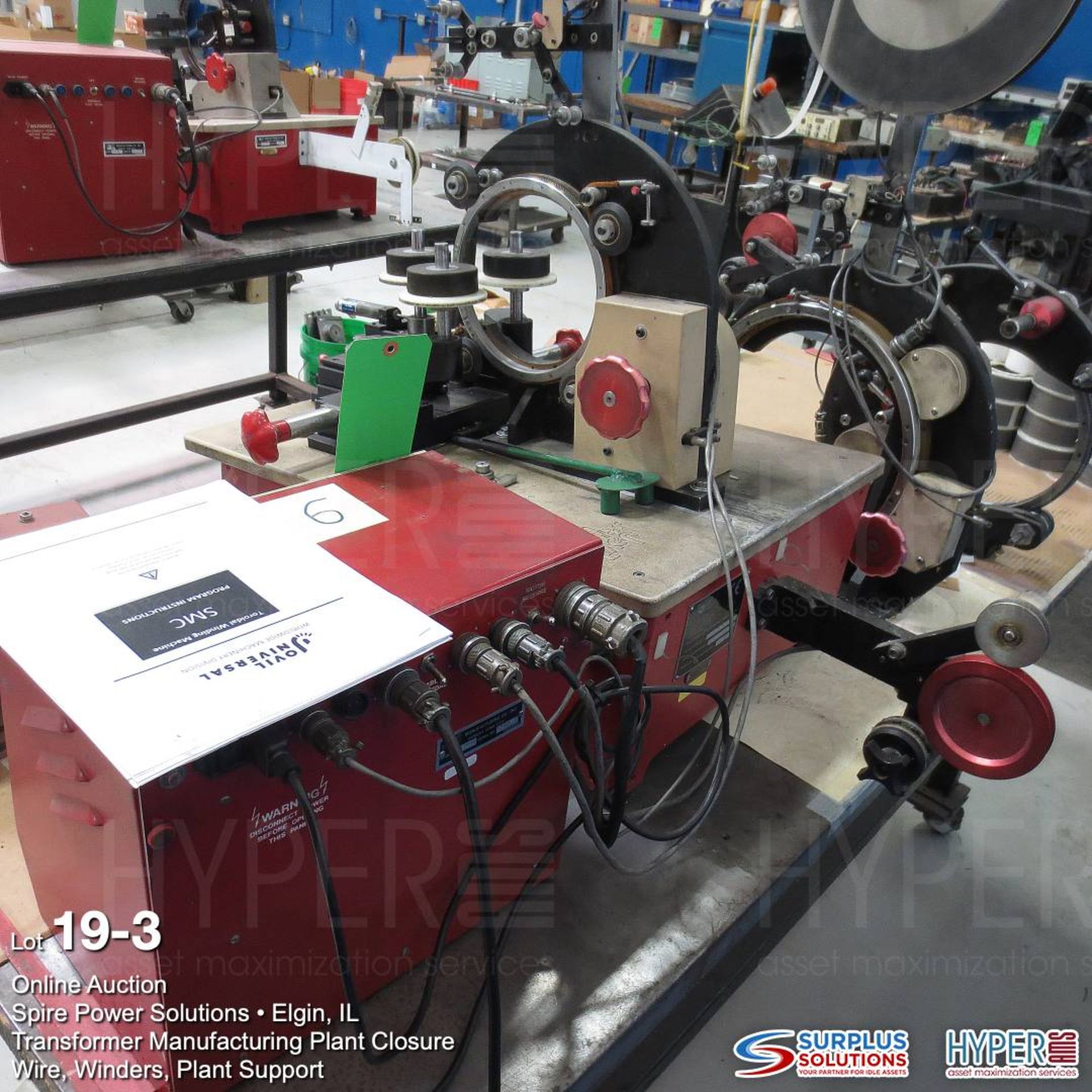 Jovil JV200 Toroidal winding machine with Jovil JV200SC standard control s/n 552 with 2 other size a - Image 3 of 4