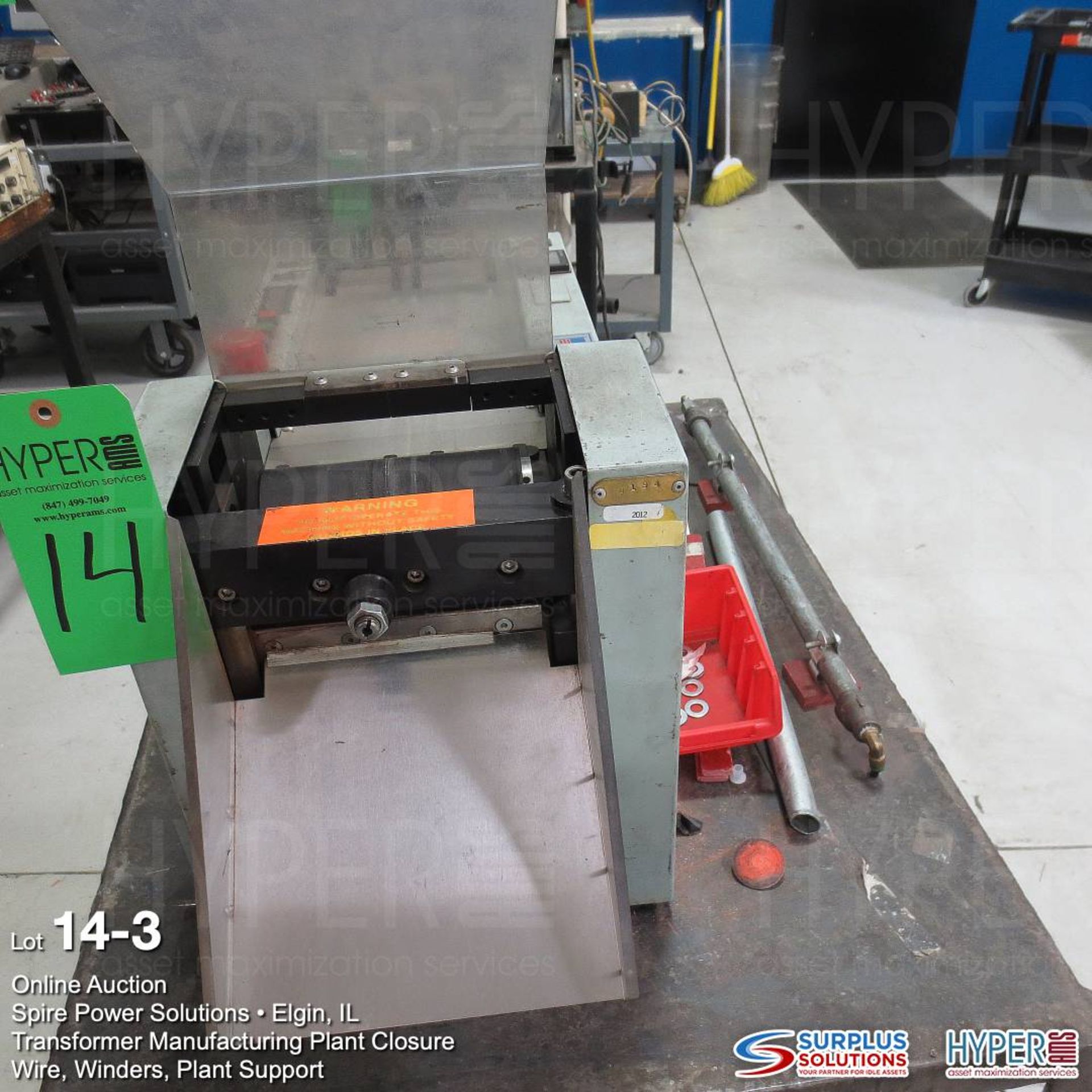 Artos C-4 measuring and cutoff machine s/n M55994-1 with cart - Image 3 of 5