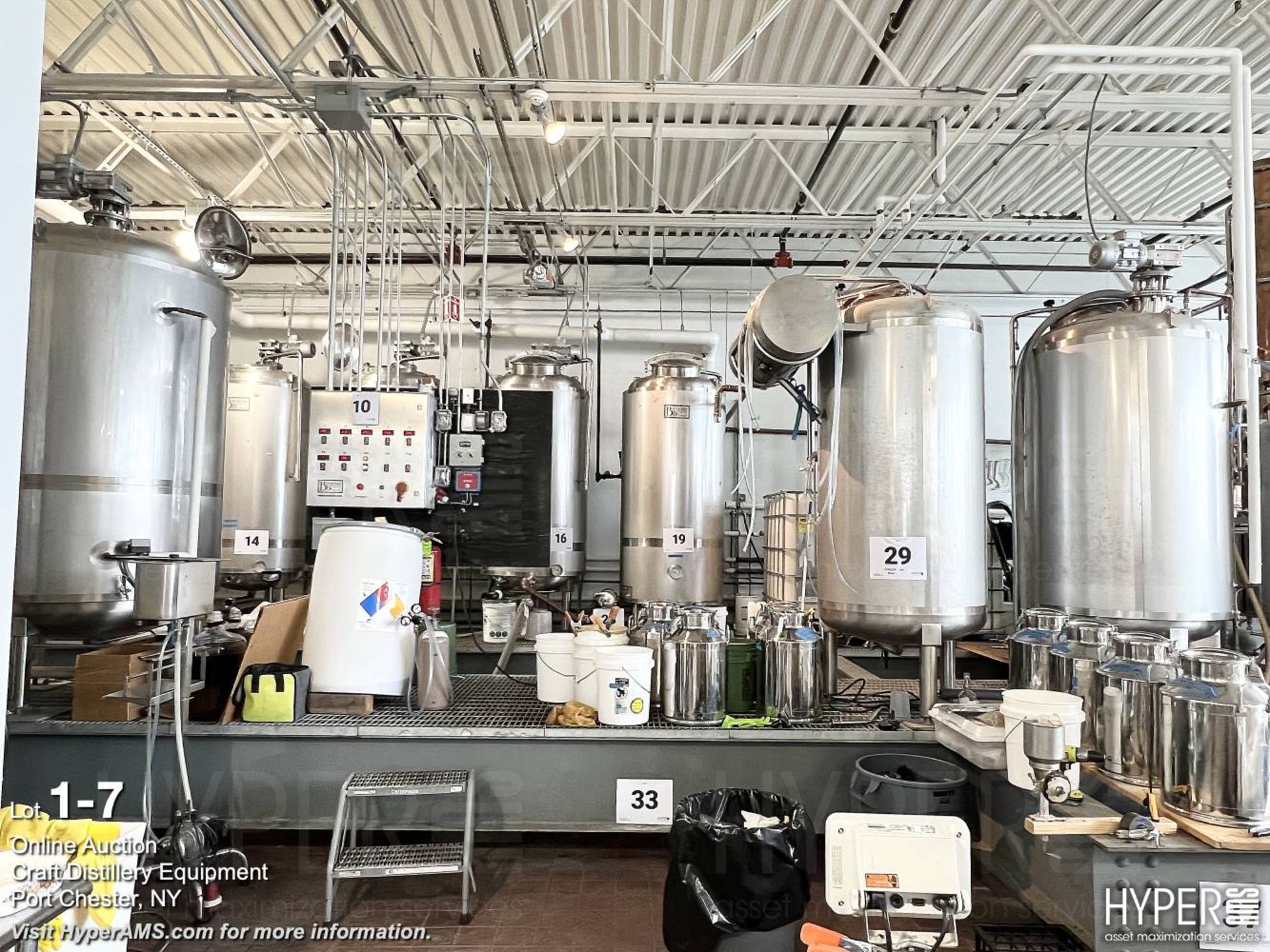 Bulk bid: Complete distillery including lots 10-46 as an entirety, subject to the piecemeal bidding. - Image 7 of 12