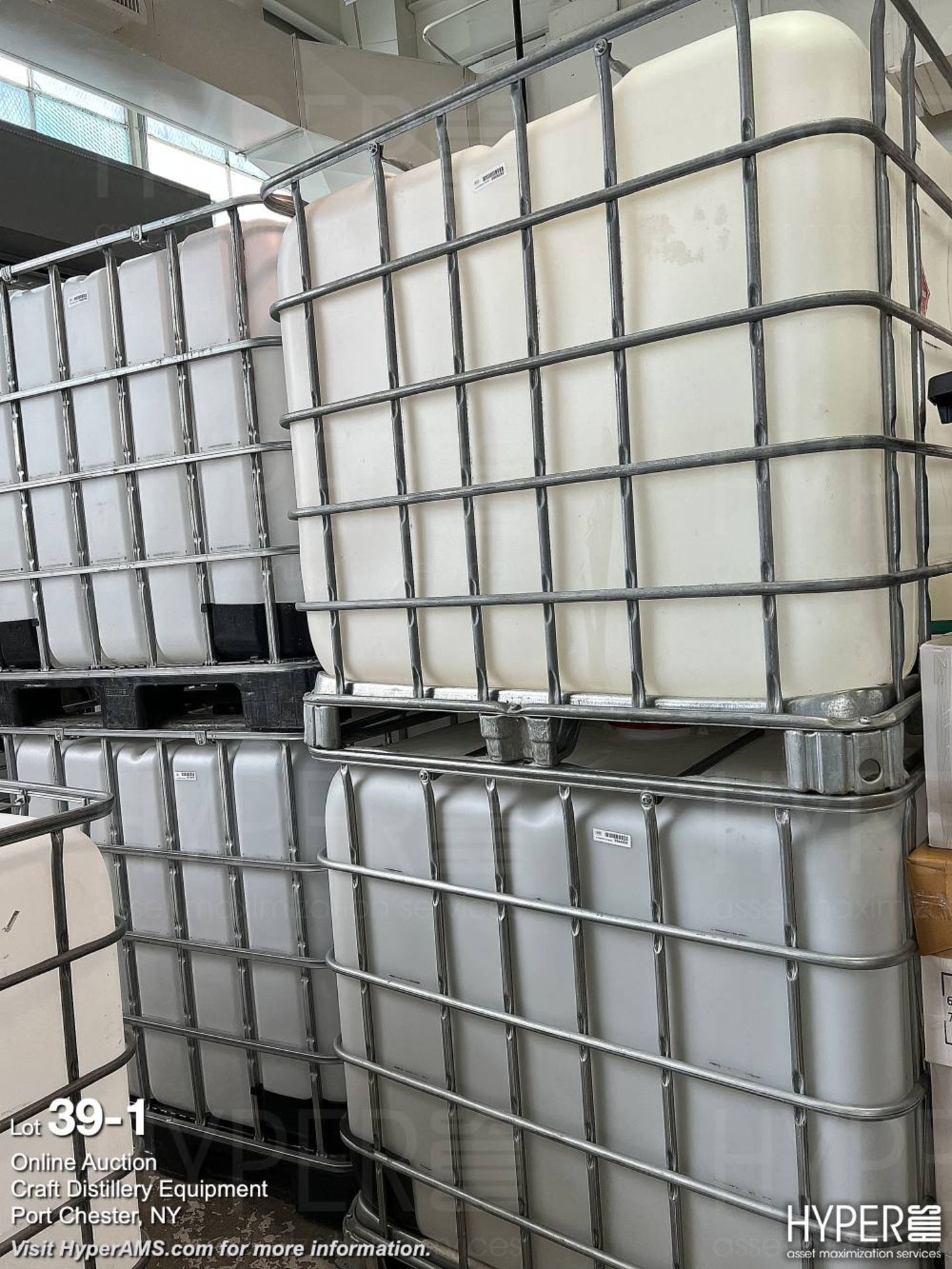 Lot: (2) 275-gallon food grade totes