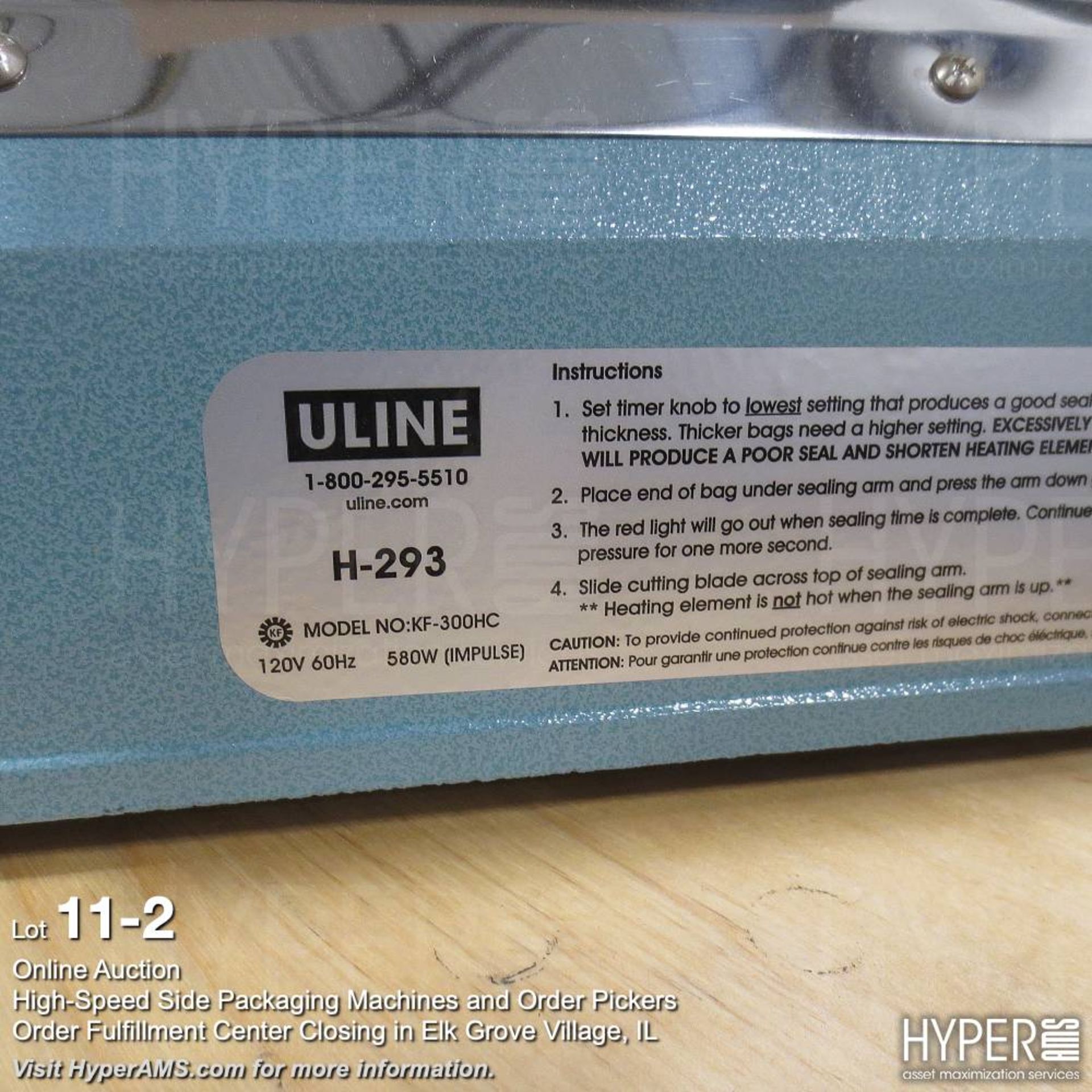 (2) U Line H-293 sealer - Image 2 of 2