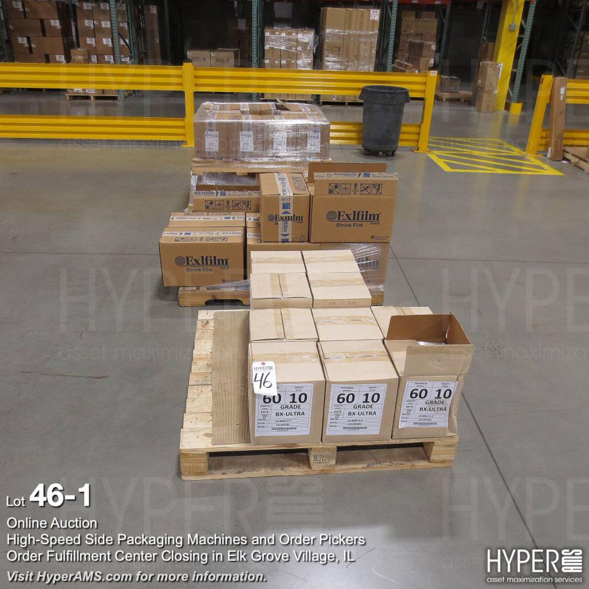 (4) skids of package film