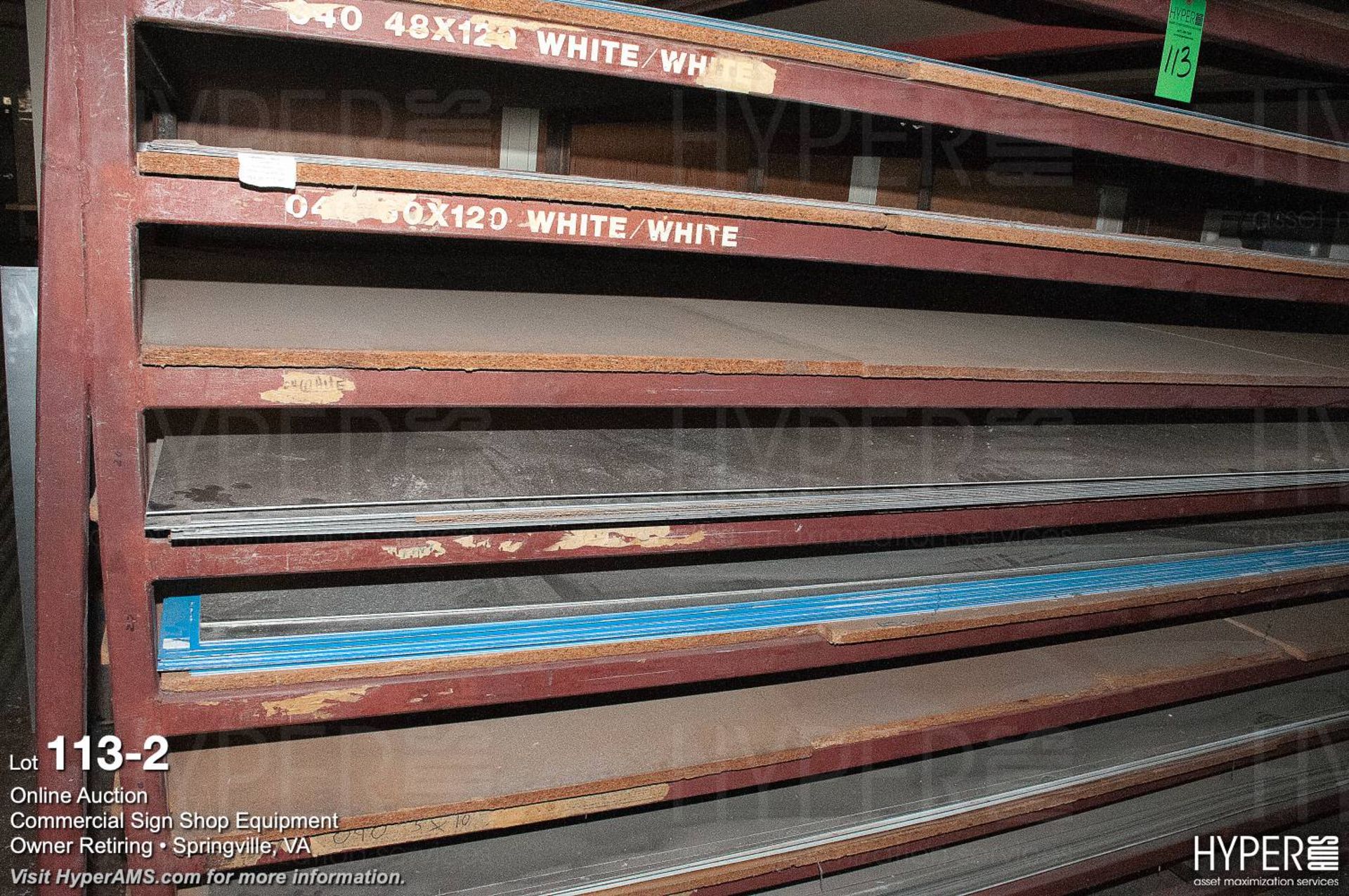 Aluminum sheet stock, 48' x 120' - Image 2 of 3