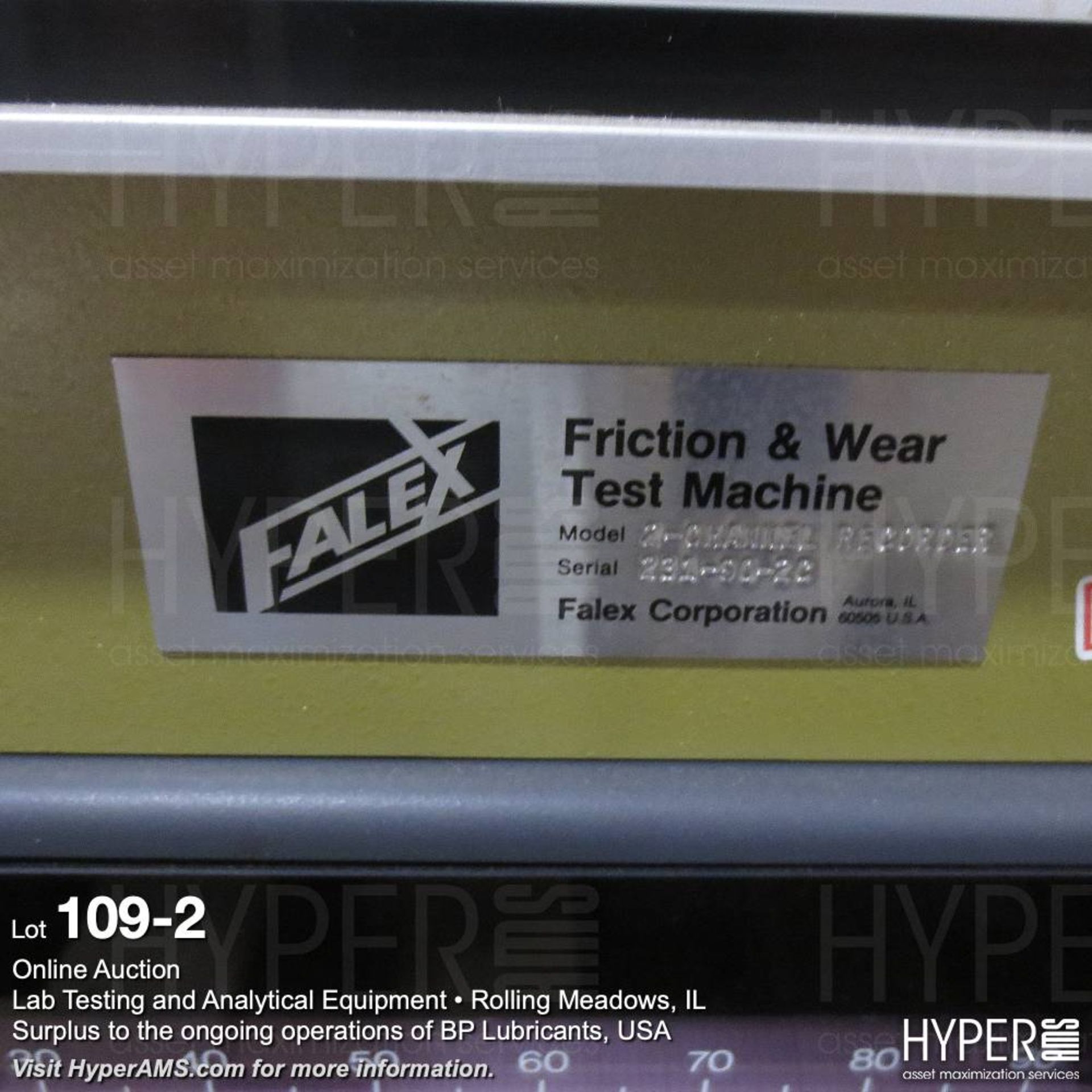 Falex friction and wear test machine - Image 2 of 2