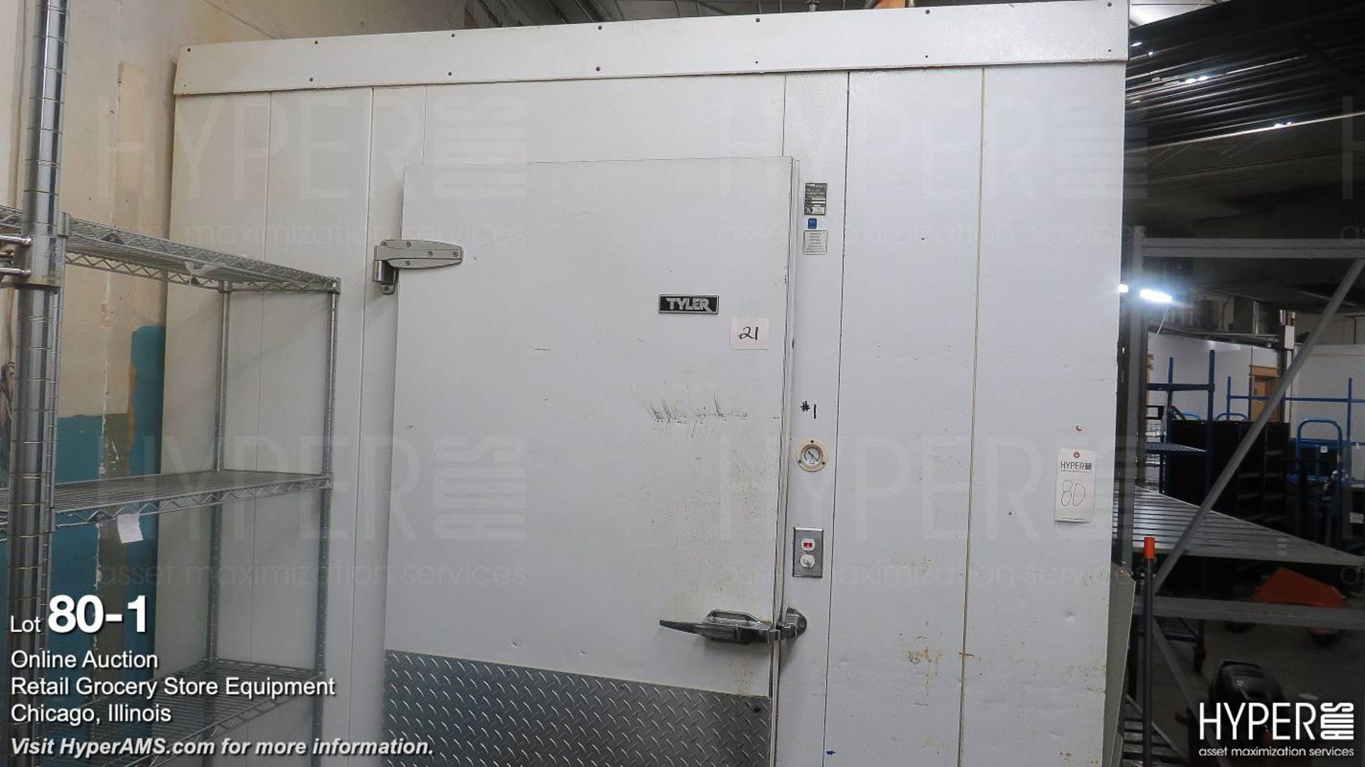 Walk In Cooler (8ft X 16Ft X100")(39" Door), sn 9971348-1D1 - No Compressor- See Lot #95