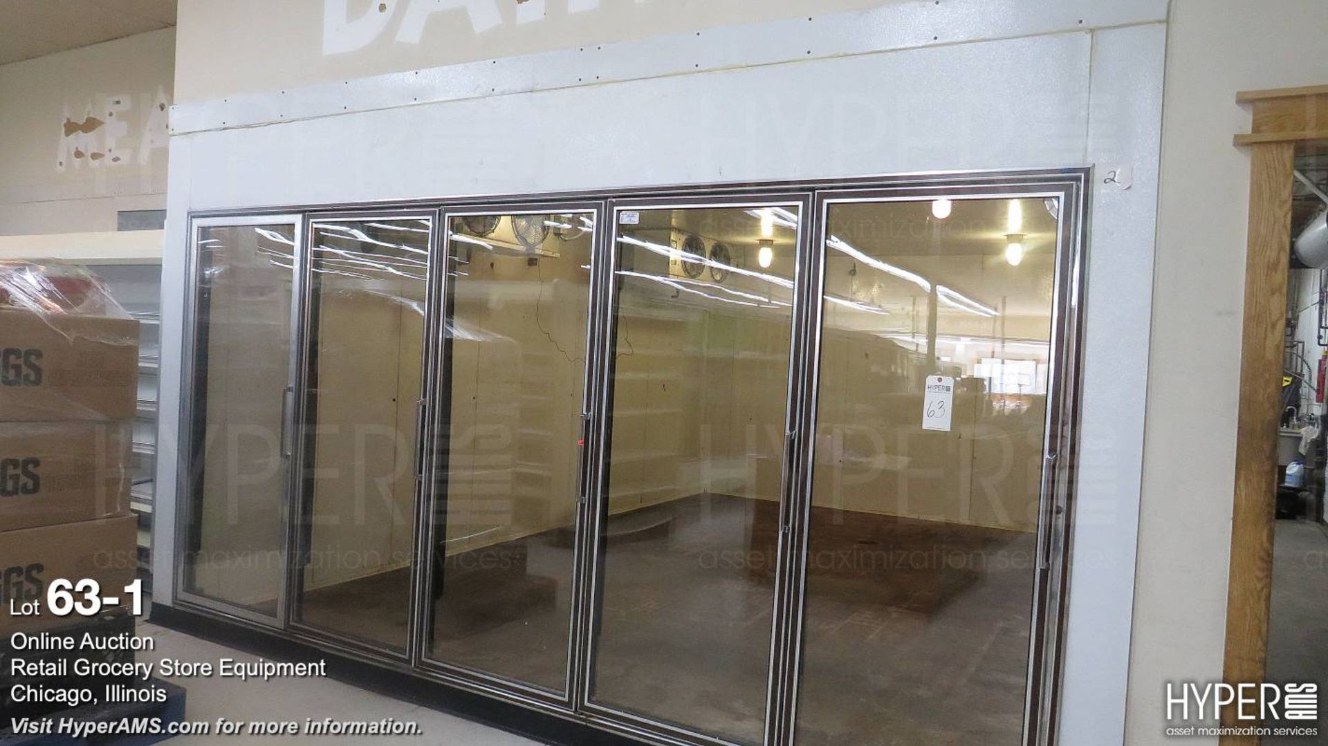 Walk In Dairy Cooler 7400265 SPL, (5) Glass Swing Door (30")(20ft X 14ft X 100")(63" Door), sn 99713