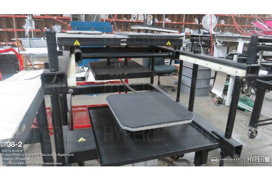 Knight pneumatic heat transfer press, (21" x 17" heat element), 120V - Image 2 of 3