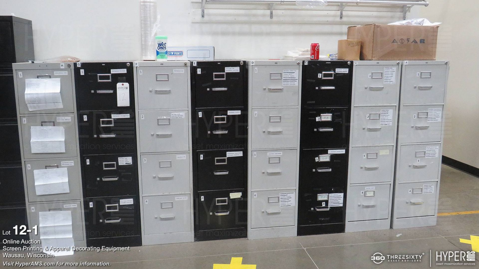 (8) File cabinets