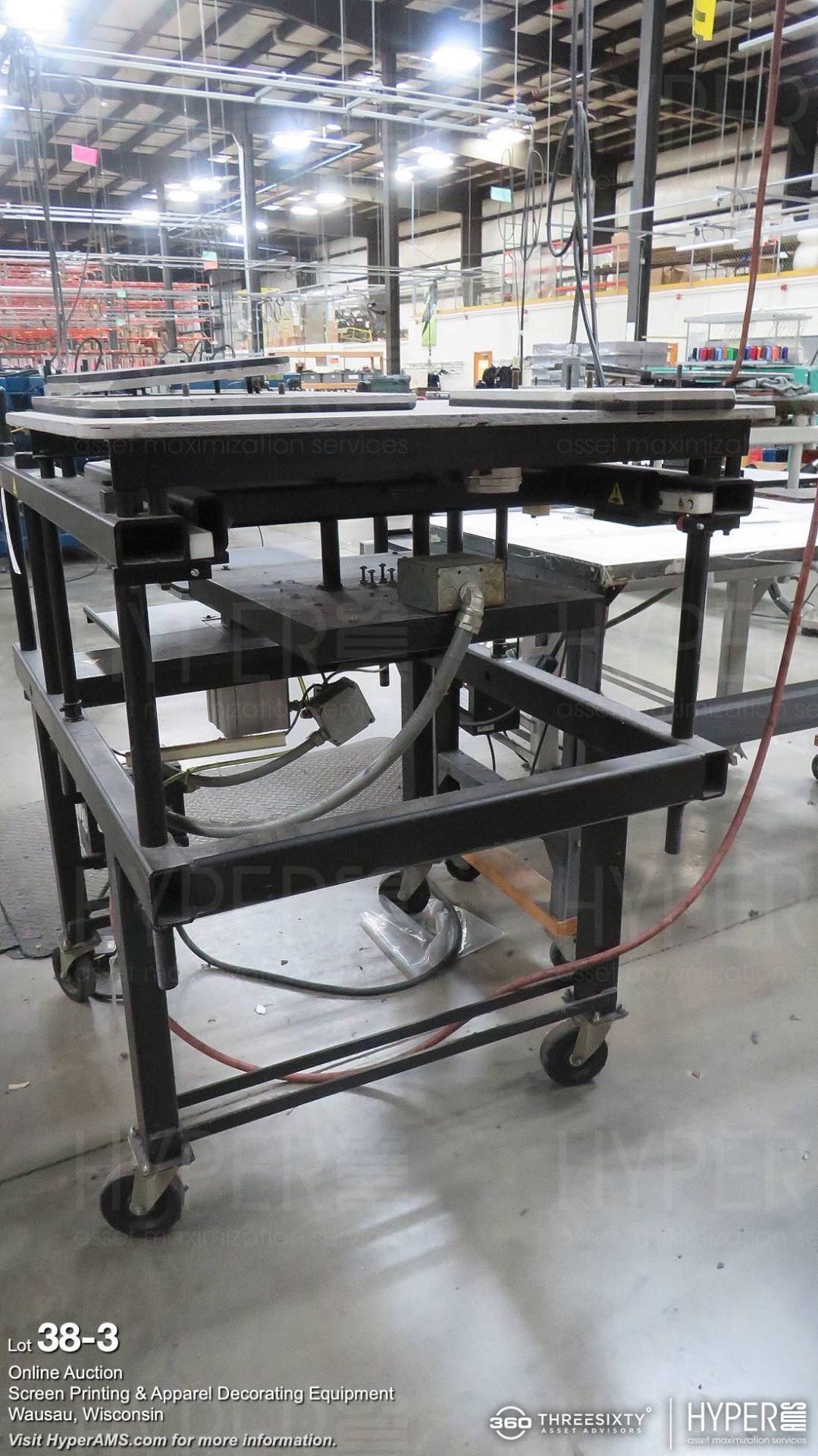 Knight pneumatic heat transfer press, (21" x 17" heat element), 120V - Image 3 of 3