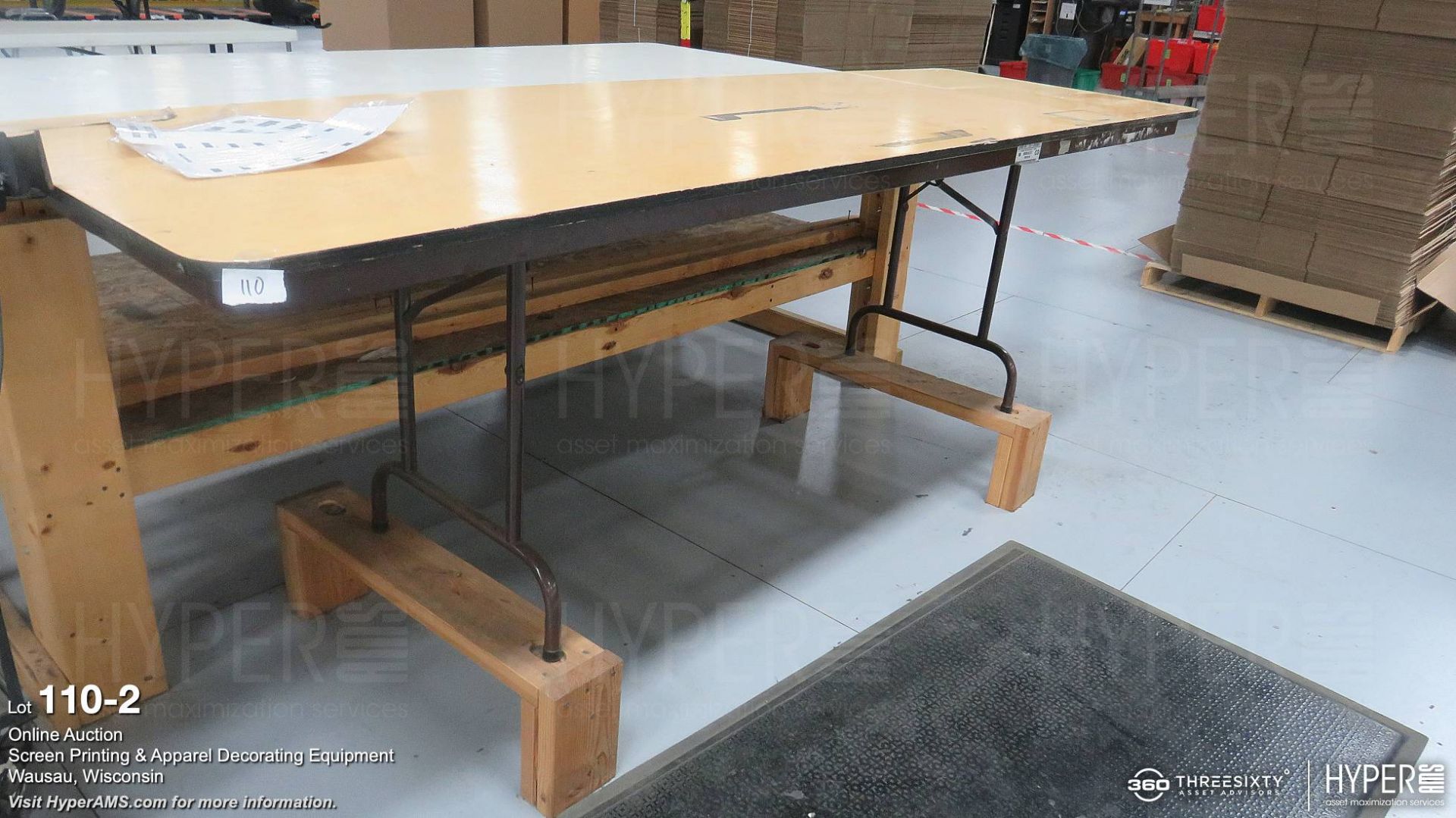 (4) 8ft folding tables - Image 2 of 4