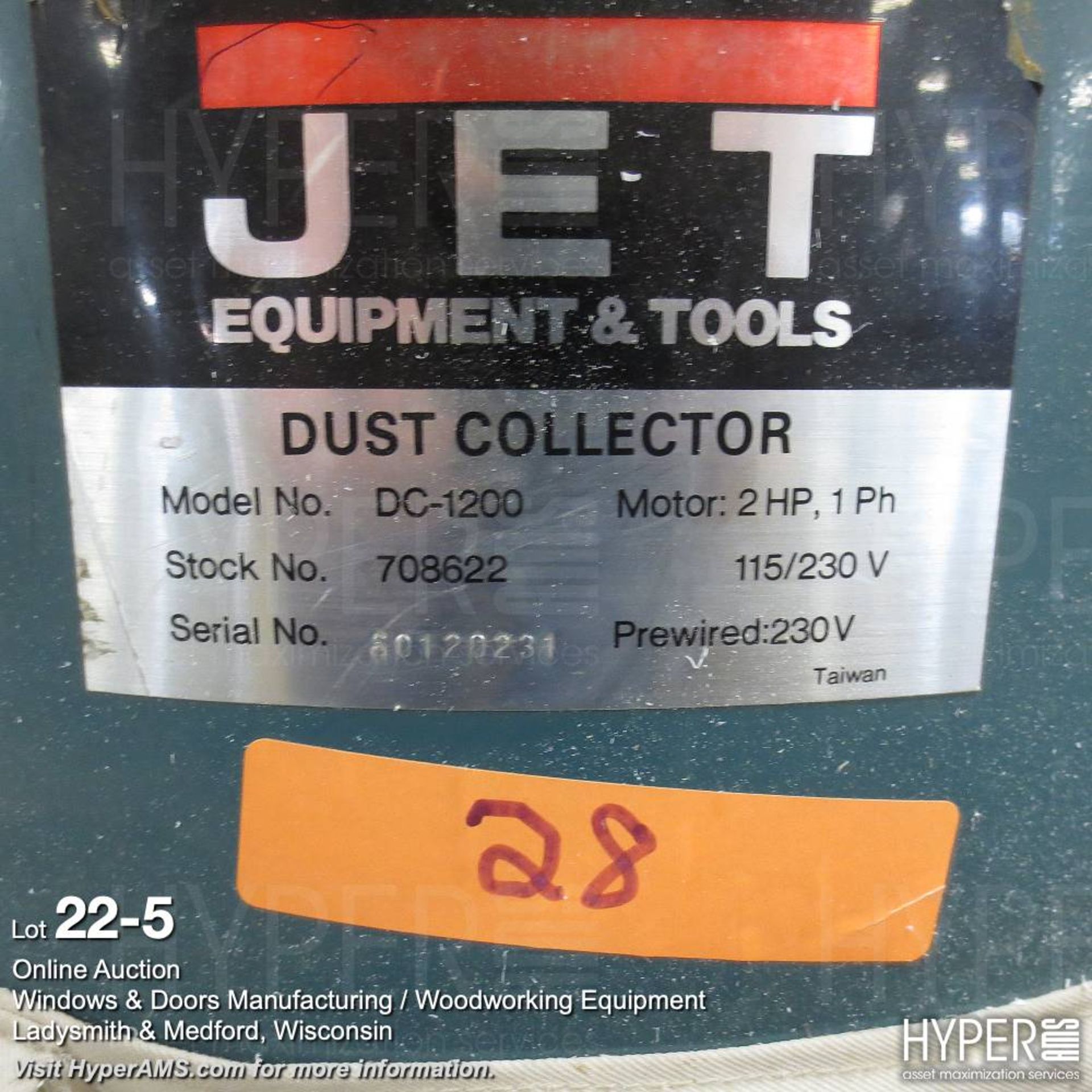 Jet DC-1200 Dust collector - Image 5 of 7