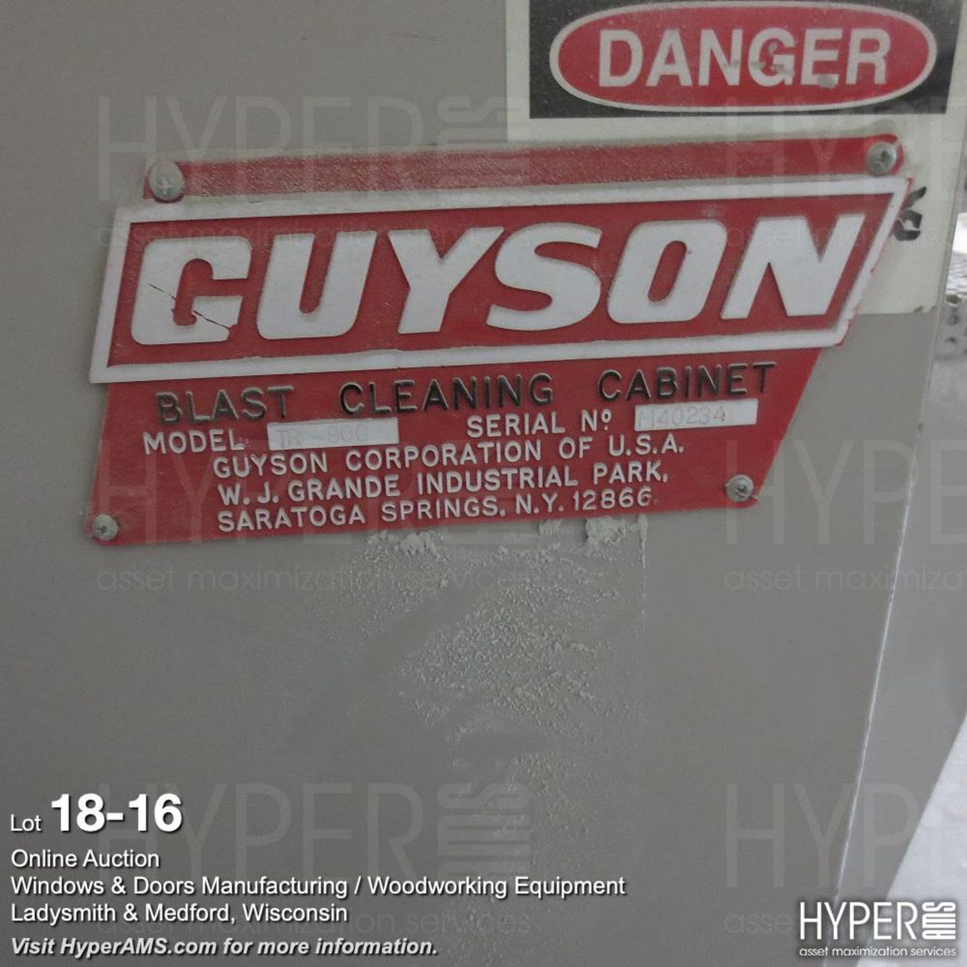 Guyson TR900 Multi Blast cleaning cabinet - Image 16 of 22