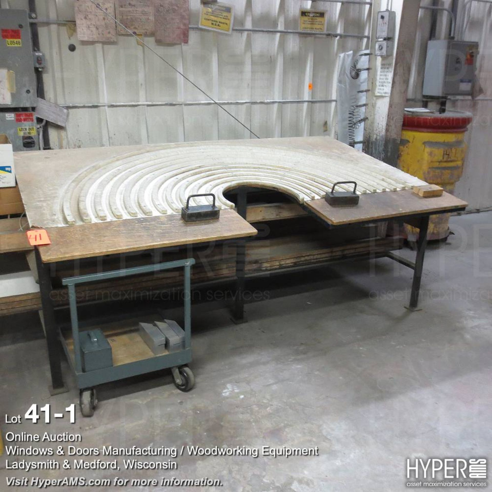 manual radius bender table