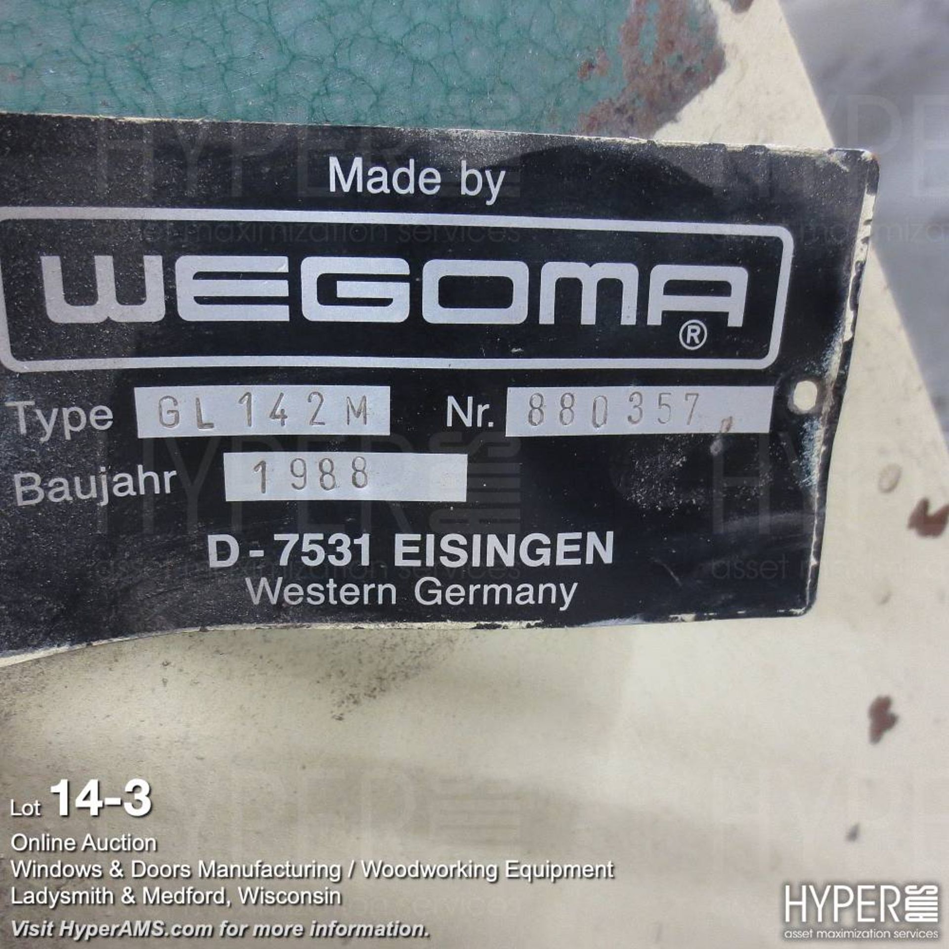 Wegoma GL142M glazing bead saw - Image 3 of 6