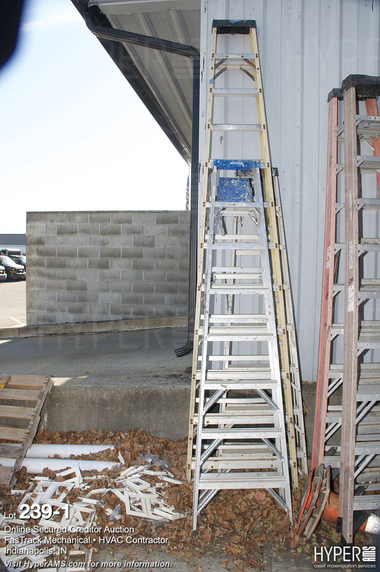 lot (3) ladders