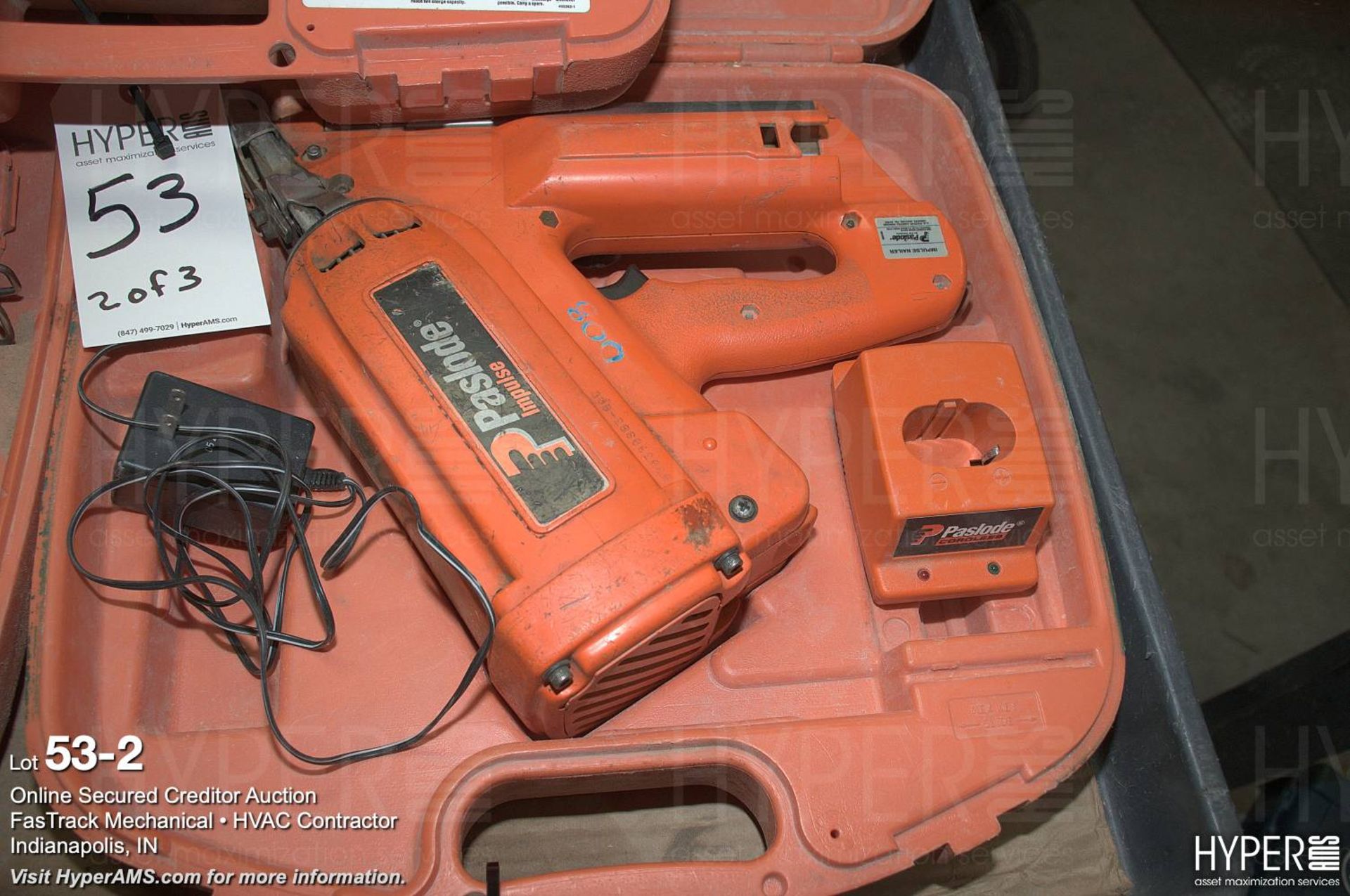 (3) Paslode Impulse nailers (2) chargers, more - Image 2 of 4