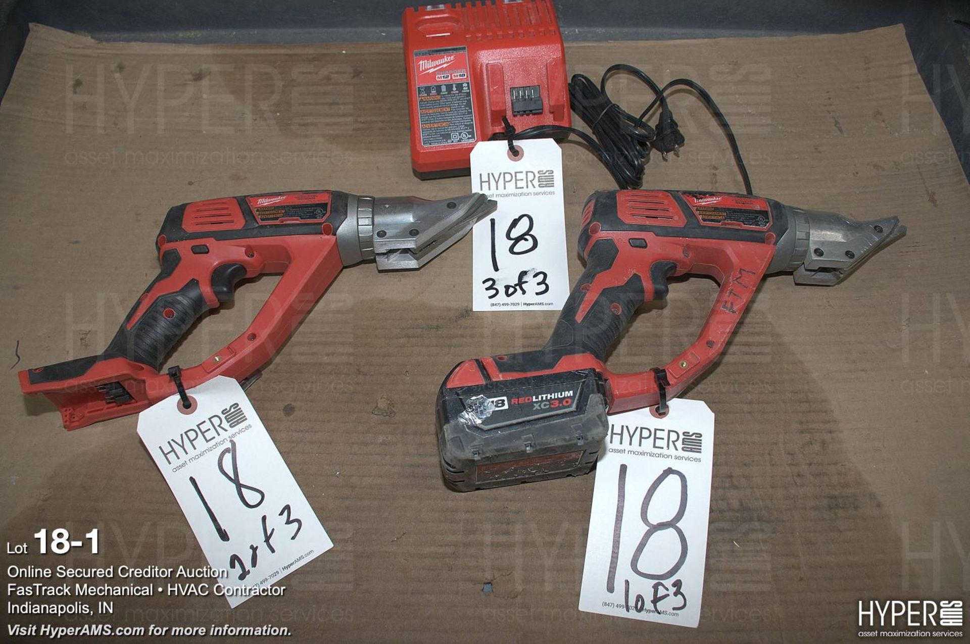 (2) Milwaukee M18 shears 2635-20