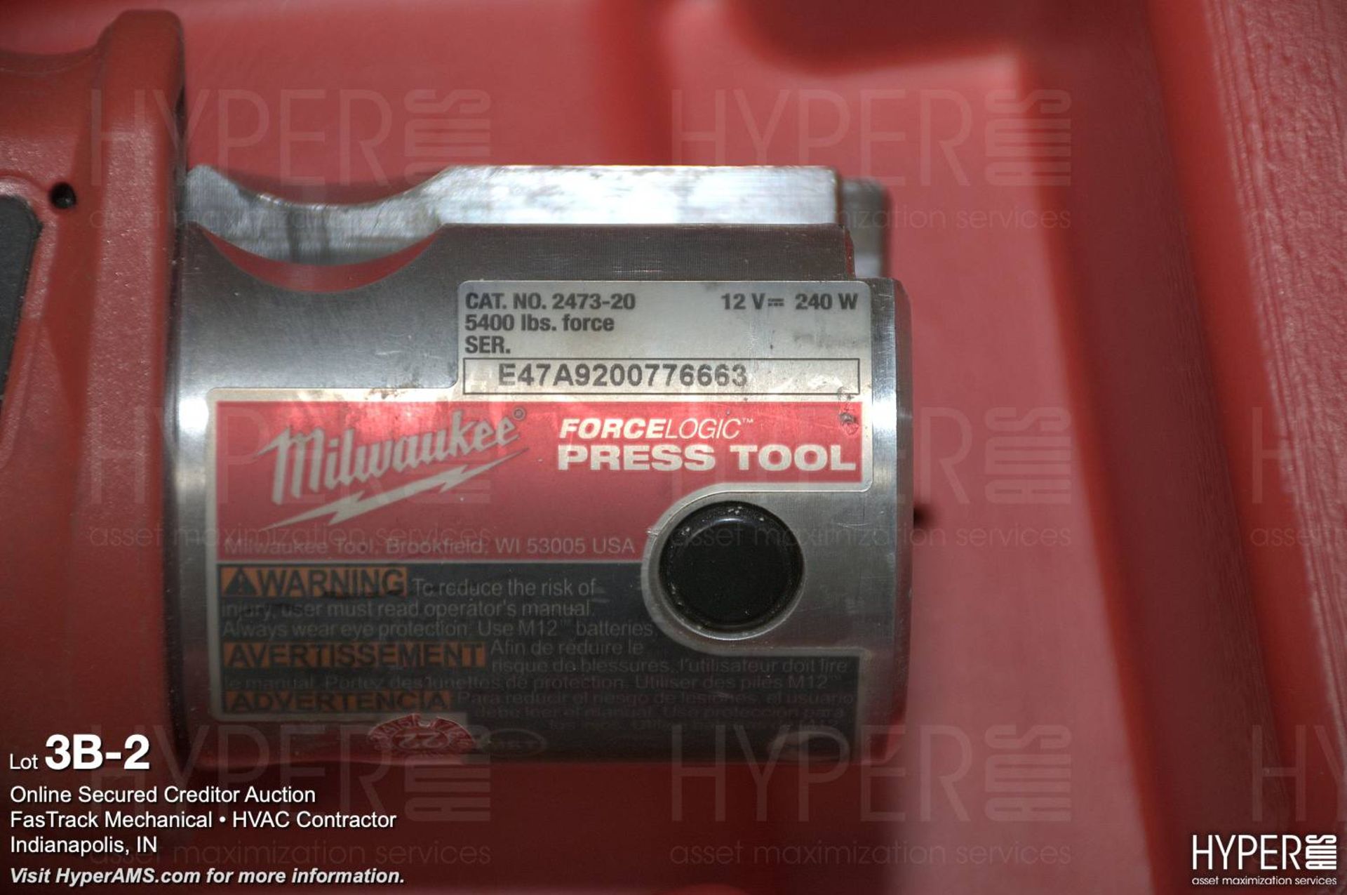 Milwaukee M12 Force Logic fitting press tool - Image 2 of 2
