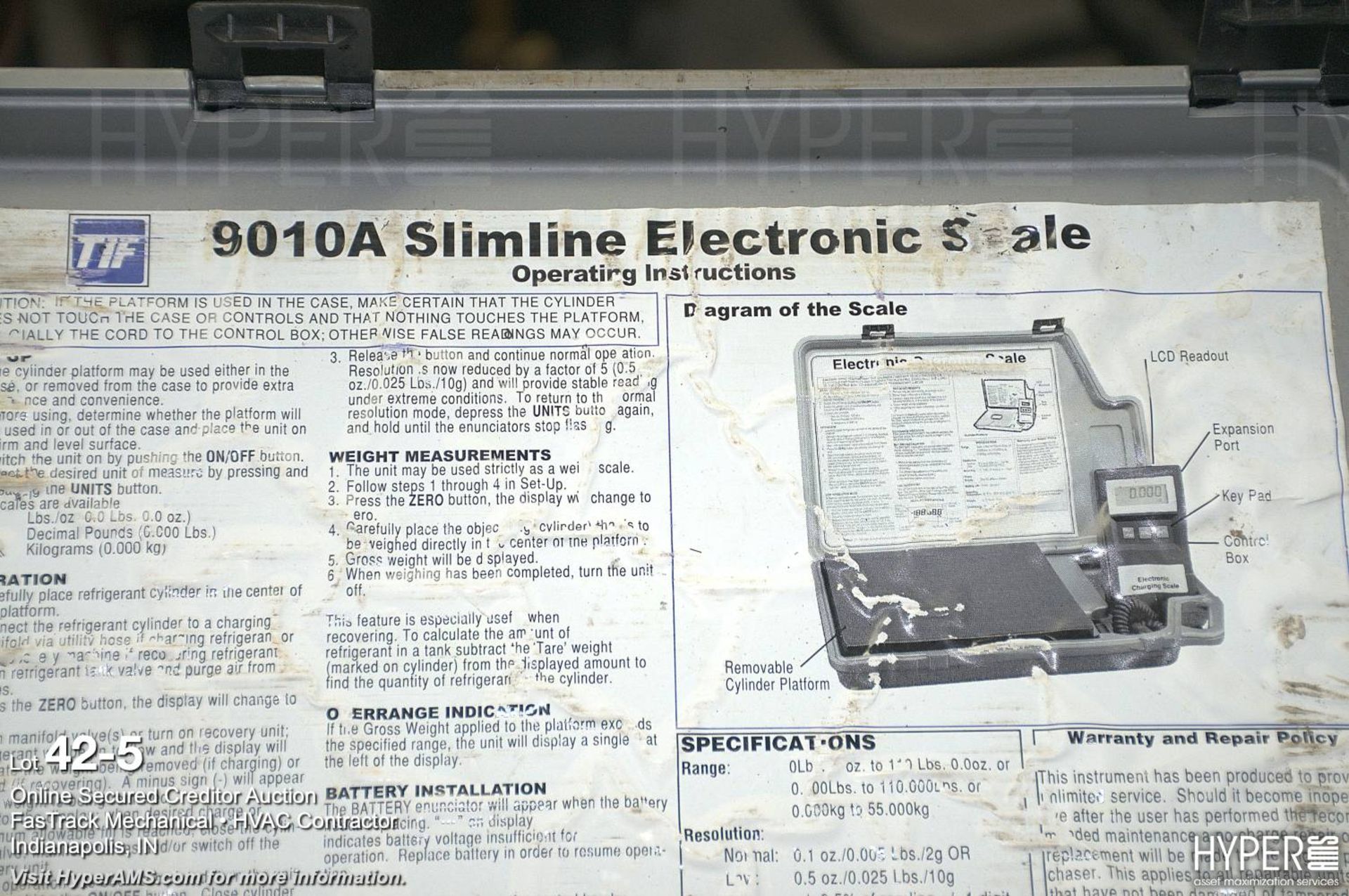 (2) TIF 9010A Slimline electronic scale - Image 5 of 5