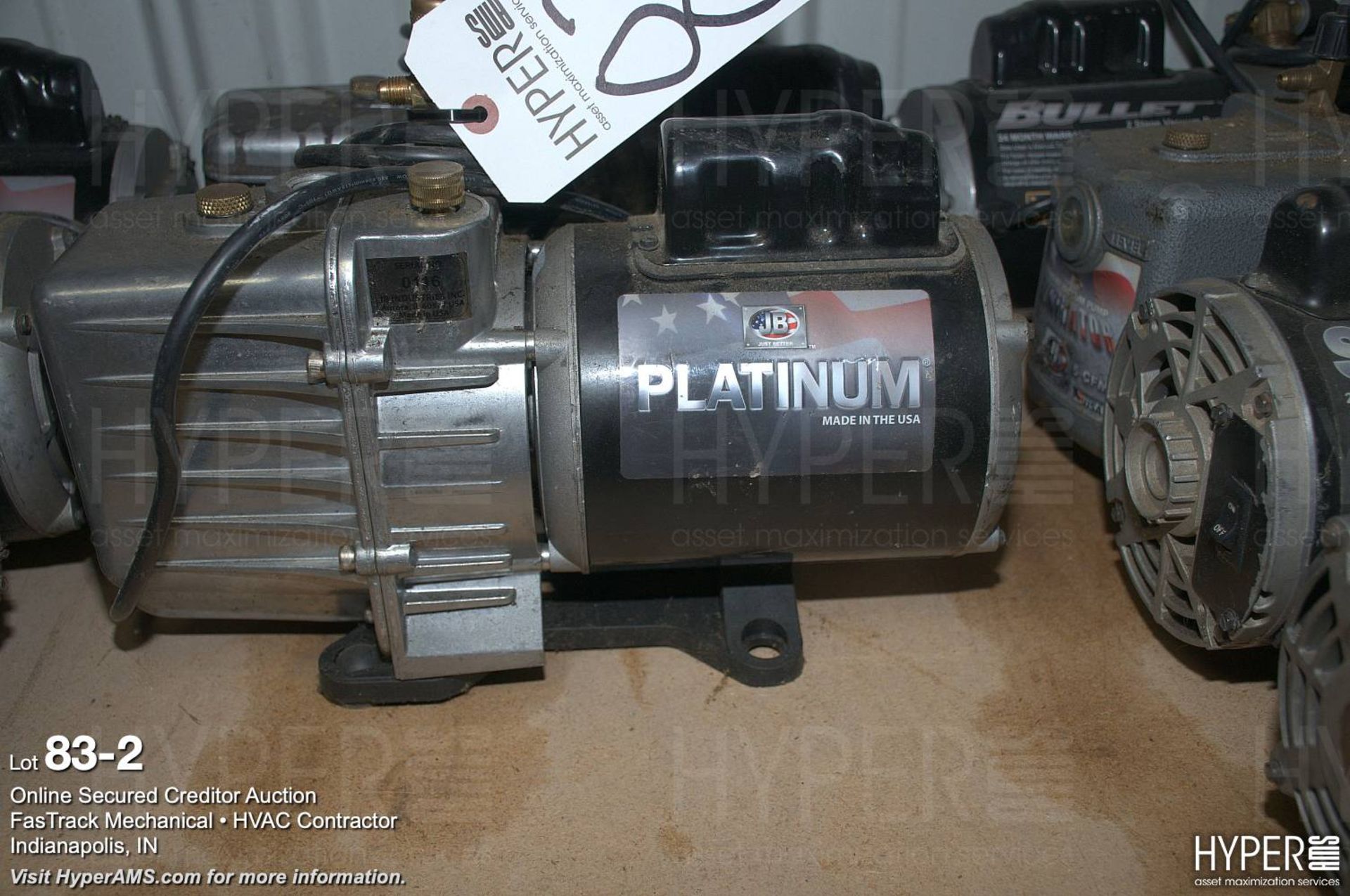 (2) JB Platinum vacuum pumps (1) missing hand - Image 2 of 3