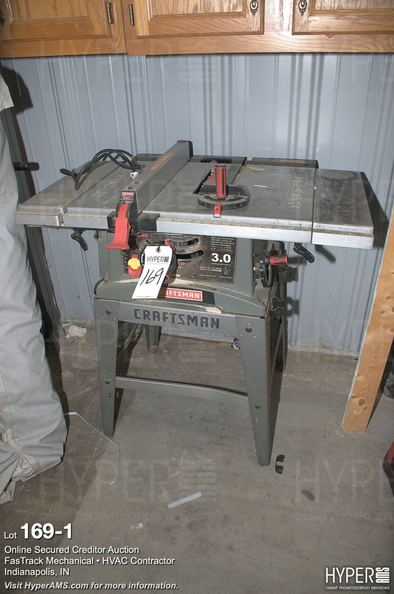 Craftsman 3hp, 10" table saw on stand