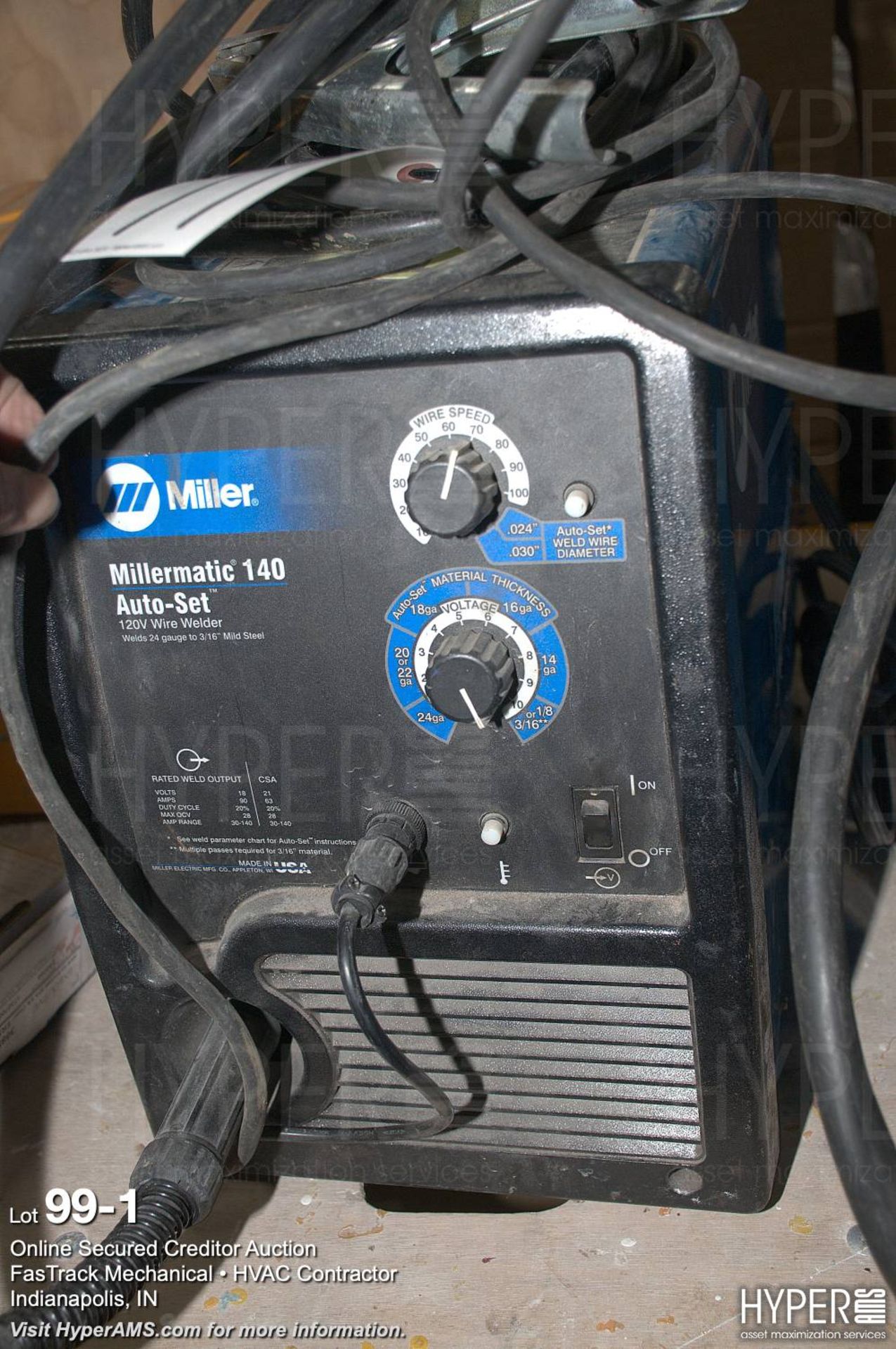 Miller Millermatic 140 auto set Mig welder