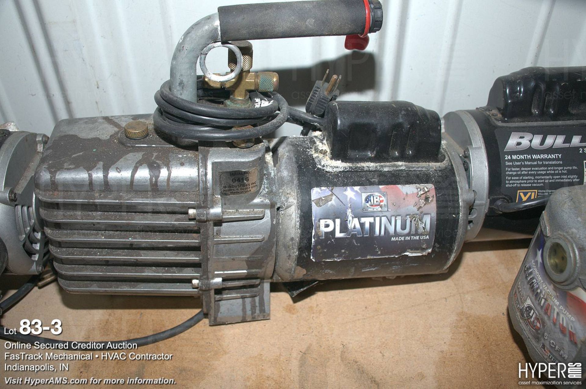 (2) JB Platinum vacuum pumps (1) missing hand - Image 3 of 3