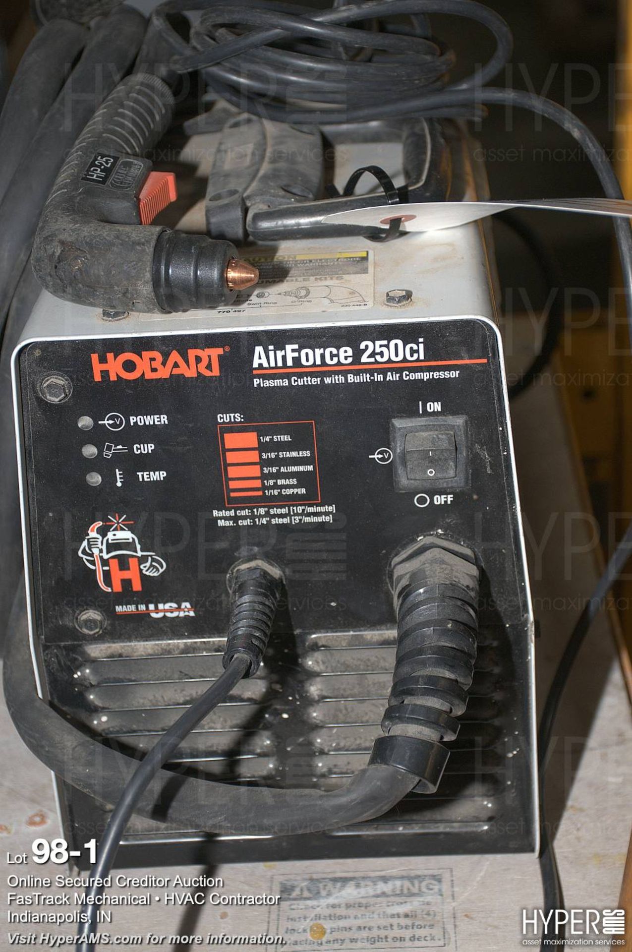 Hobart Airforce 250CI plasma cutter