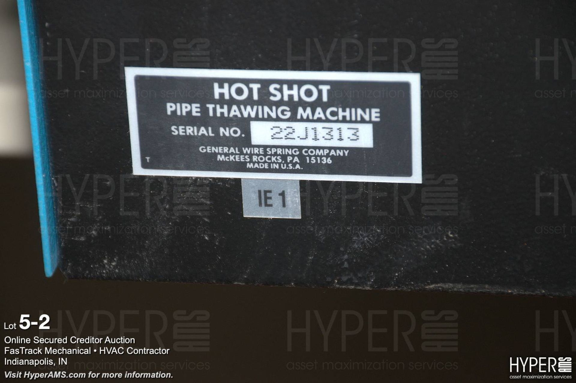 General's Hot-Shot 300, pipe thawing machine - Image 2 of 2