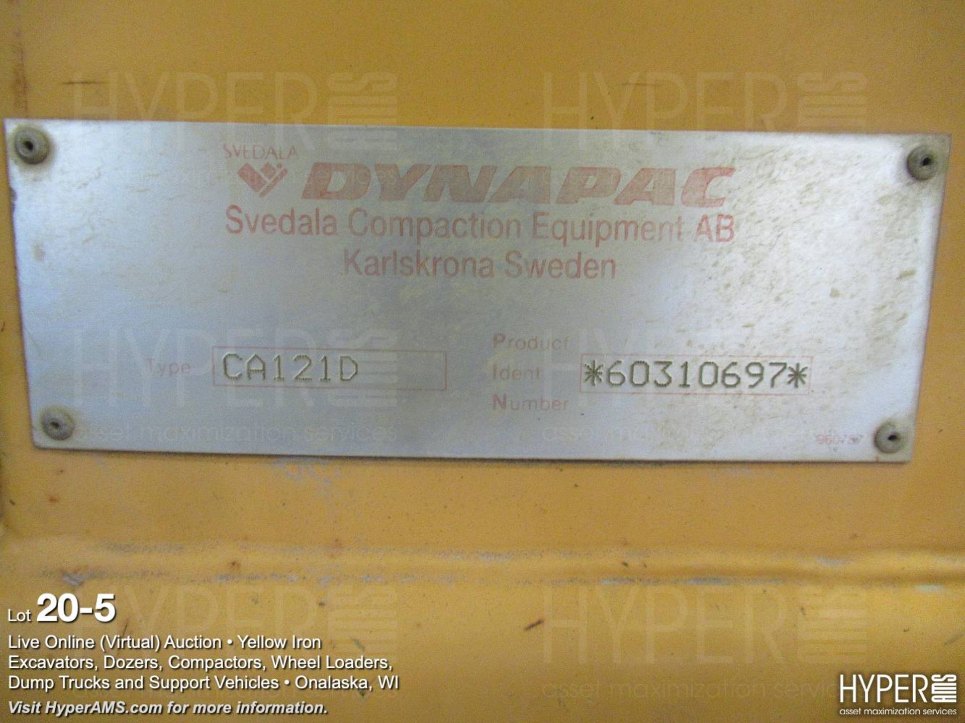 1999 Dynapac CA121D Compactor - Image 7 of 9