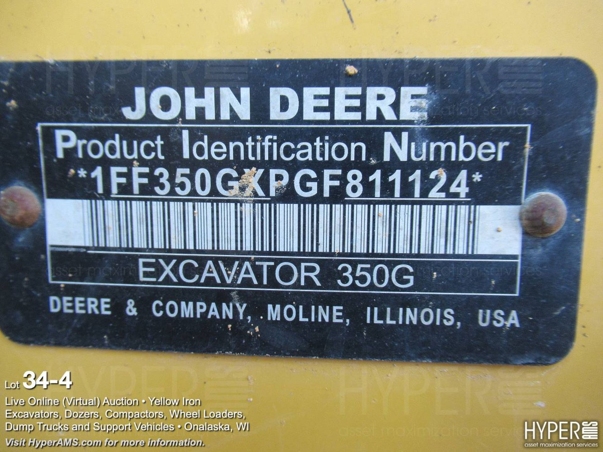 2016 John Deere 350G LC Excavator - Image 4 of 27