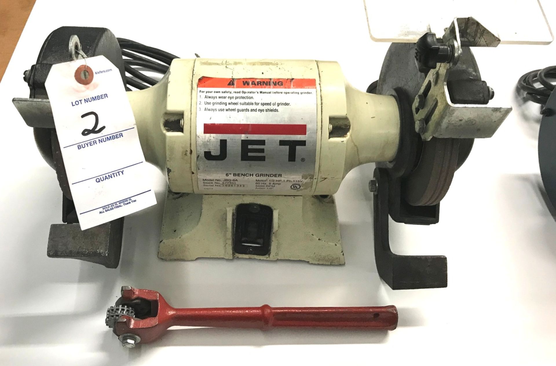 6" Jet Mod.JBG-6A Dbl. End Bench Grinder