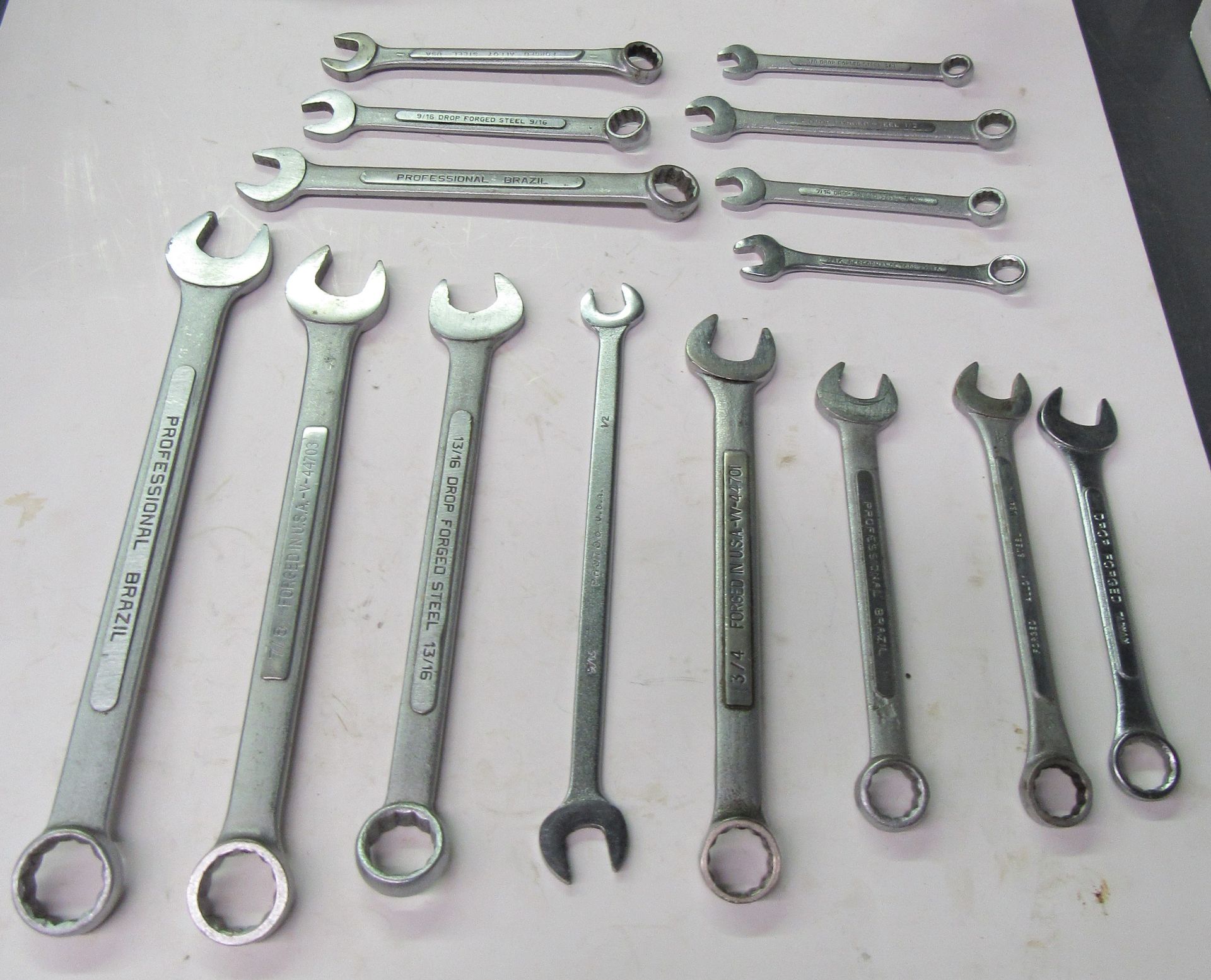 Lot of Open End Wrenches