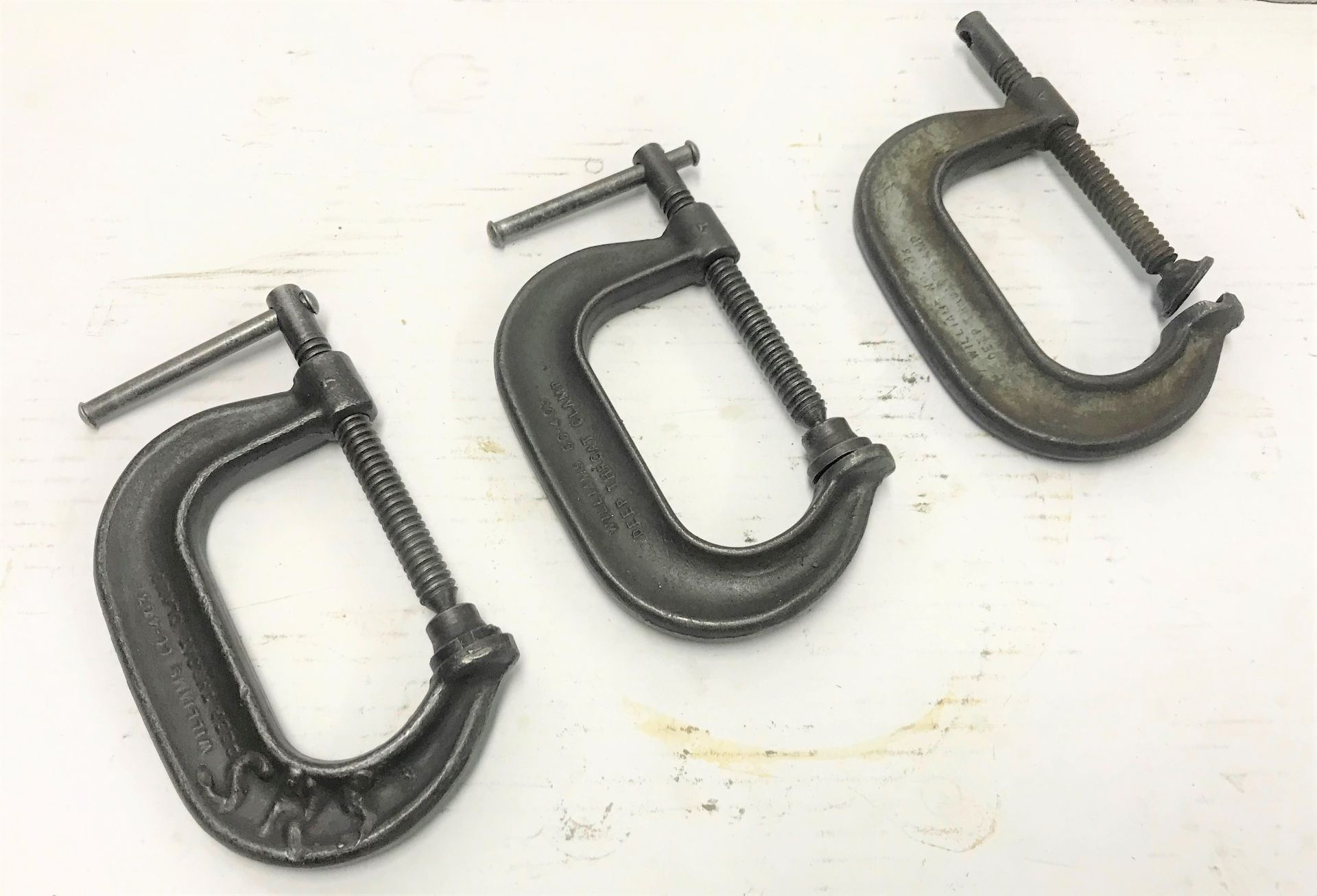 (3) 3" Armstrong C-Clamps