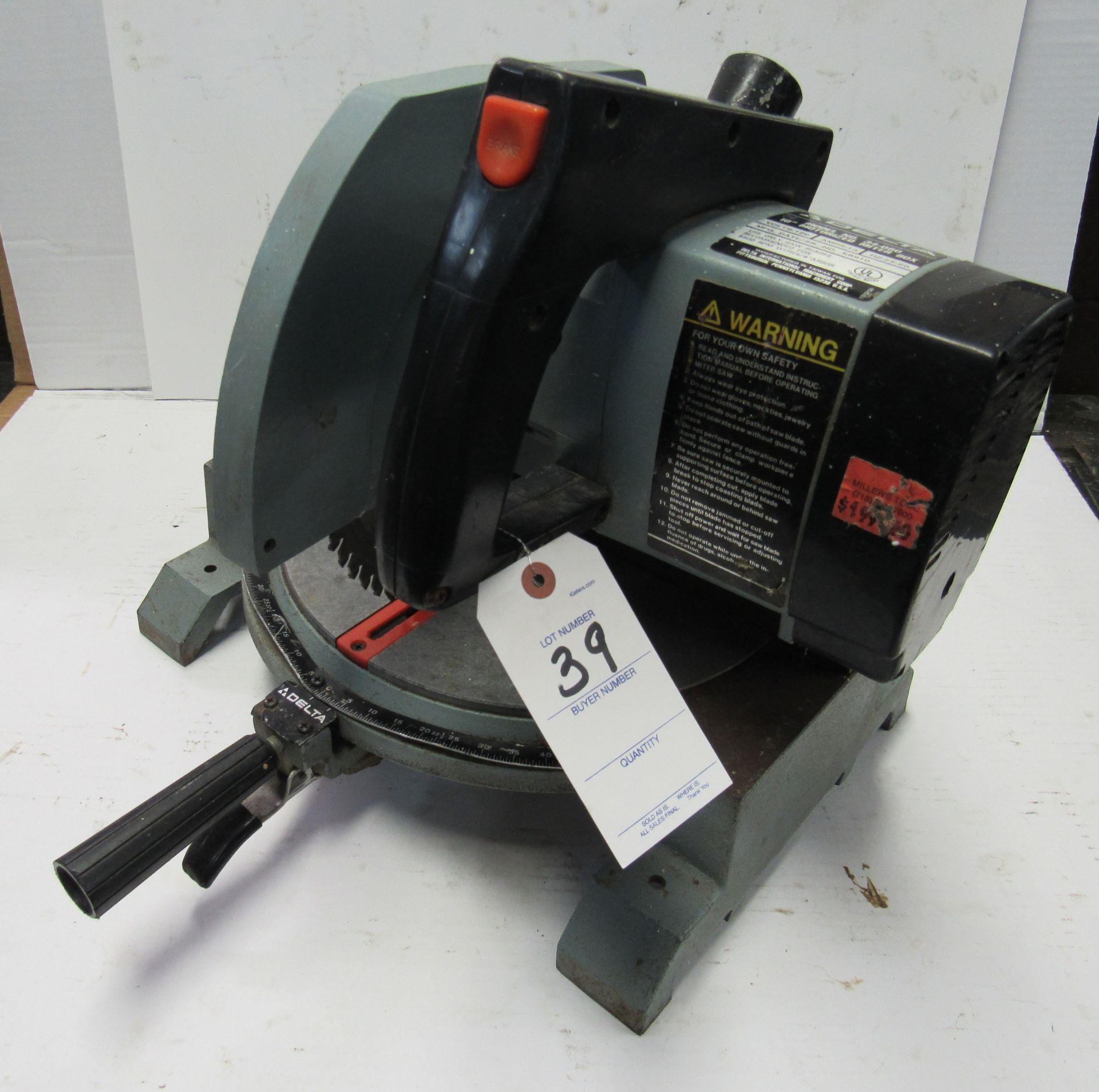 10" Delta No.34-080 Mitre Saw - Image 2 of 2