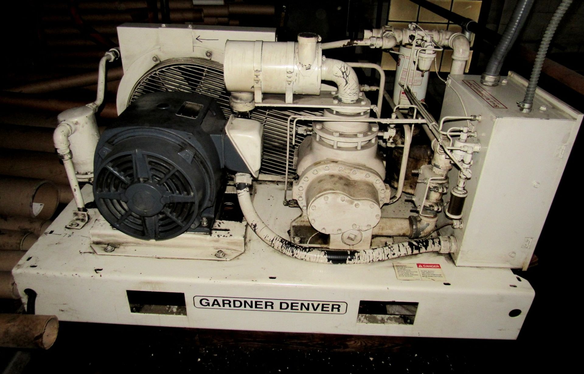 Gardner-Denver Mod. EBERGF 30HP Electra-Screw Air Compressor - S/N M6544, 125 PSIG, 230/3/60 - Image 2 of 3