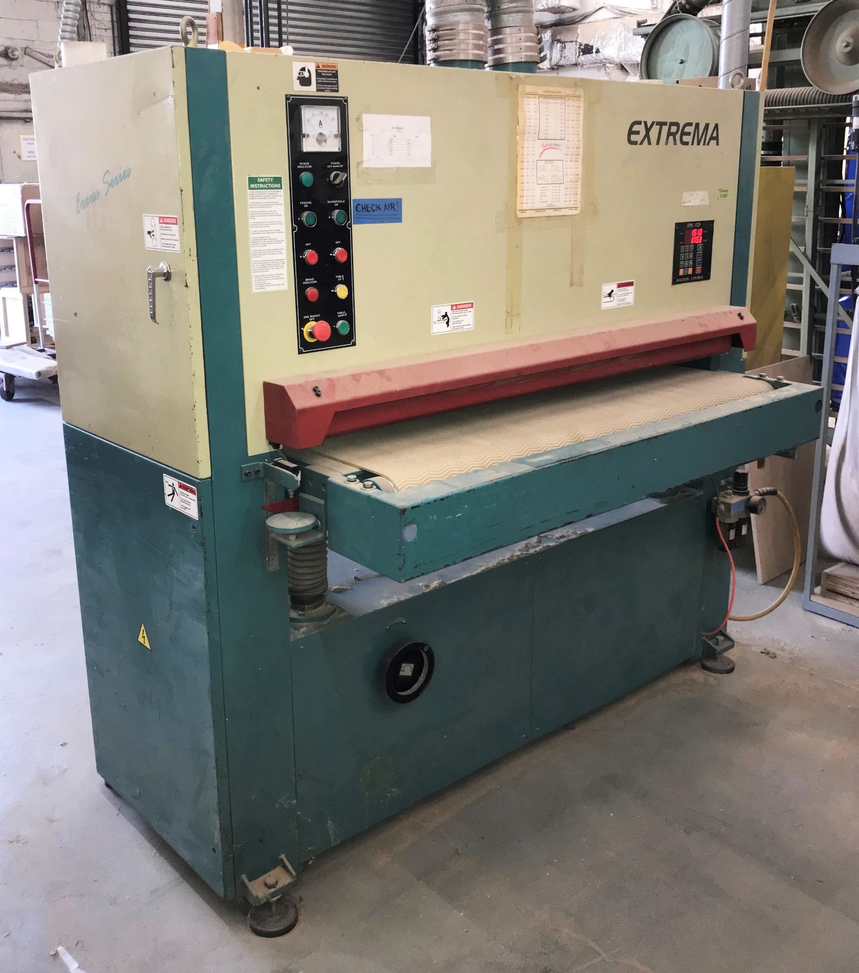 Extrema Mod.XS-1A52 30HP 52” Wide Belt Sander – S/N 0305217 (New 2017), 52” x 60” Belt, FPC-525 - Image 7 of 7