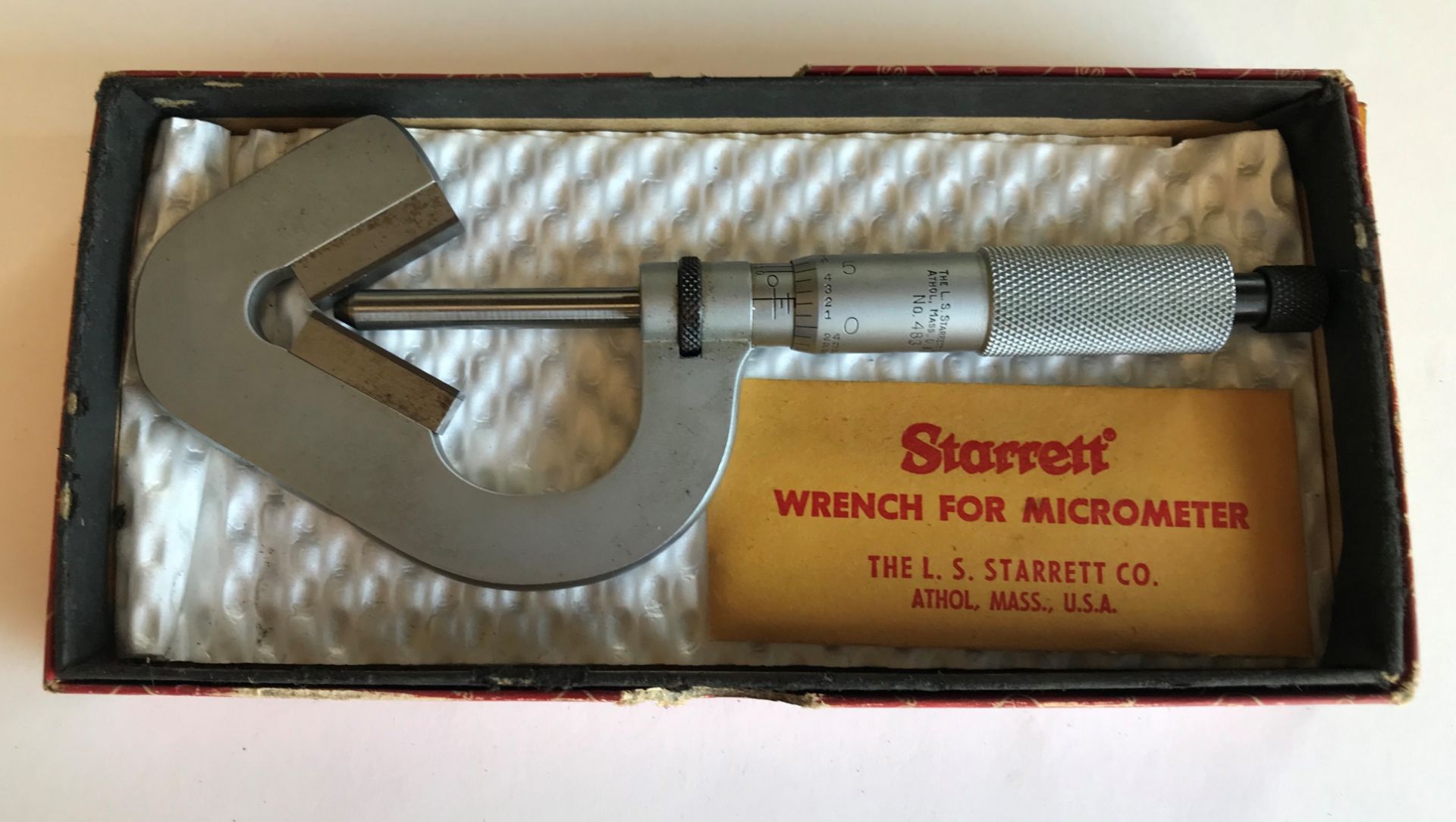 Starrett V-Anvil Micrometer